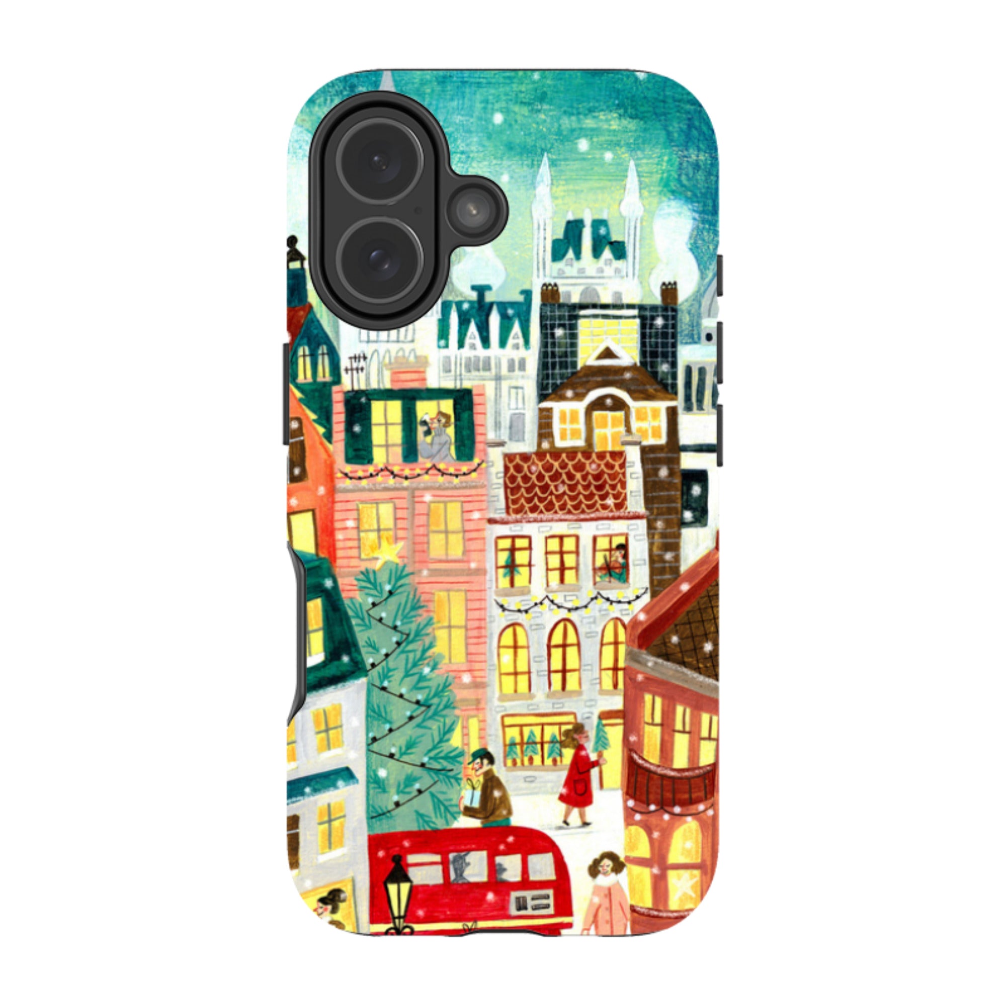iPhone Tough Case - Xmas In London By Caroline Bonne Muller