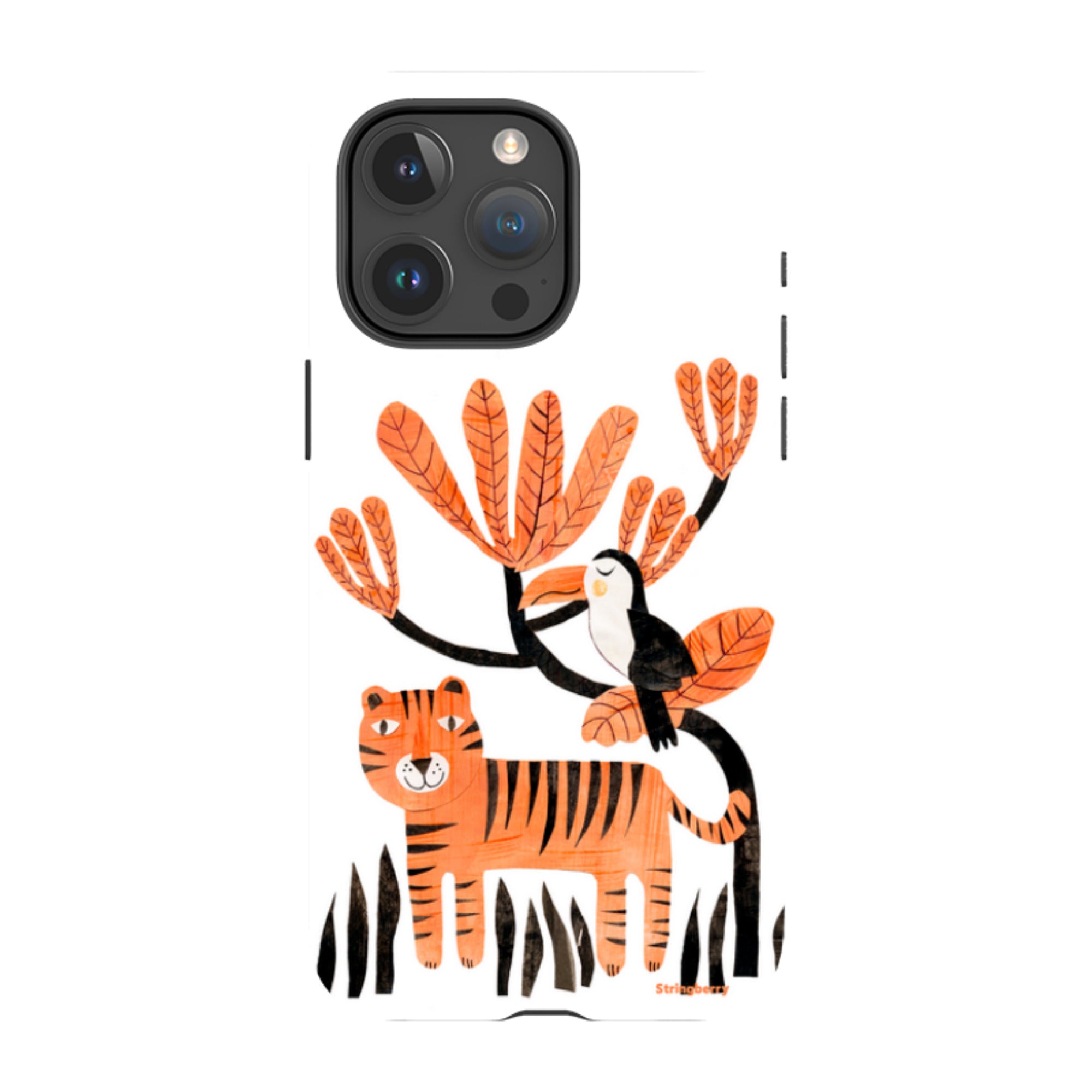 iPhone MagSafe Tough Case - Tiger and Toucan By Tracey English