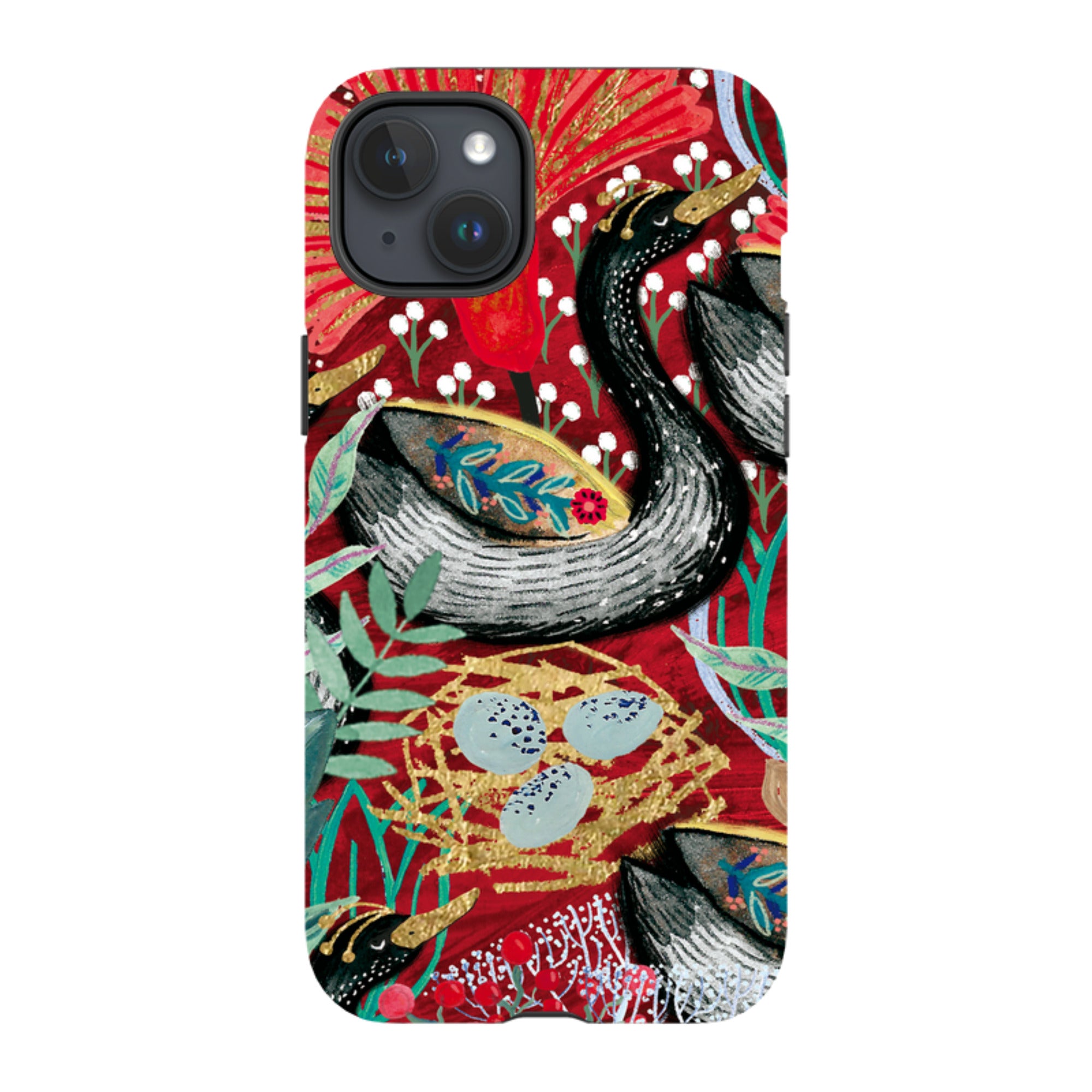 iPhone Tough Case - Eight Geese A Laying By Emma Frances Grant