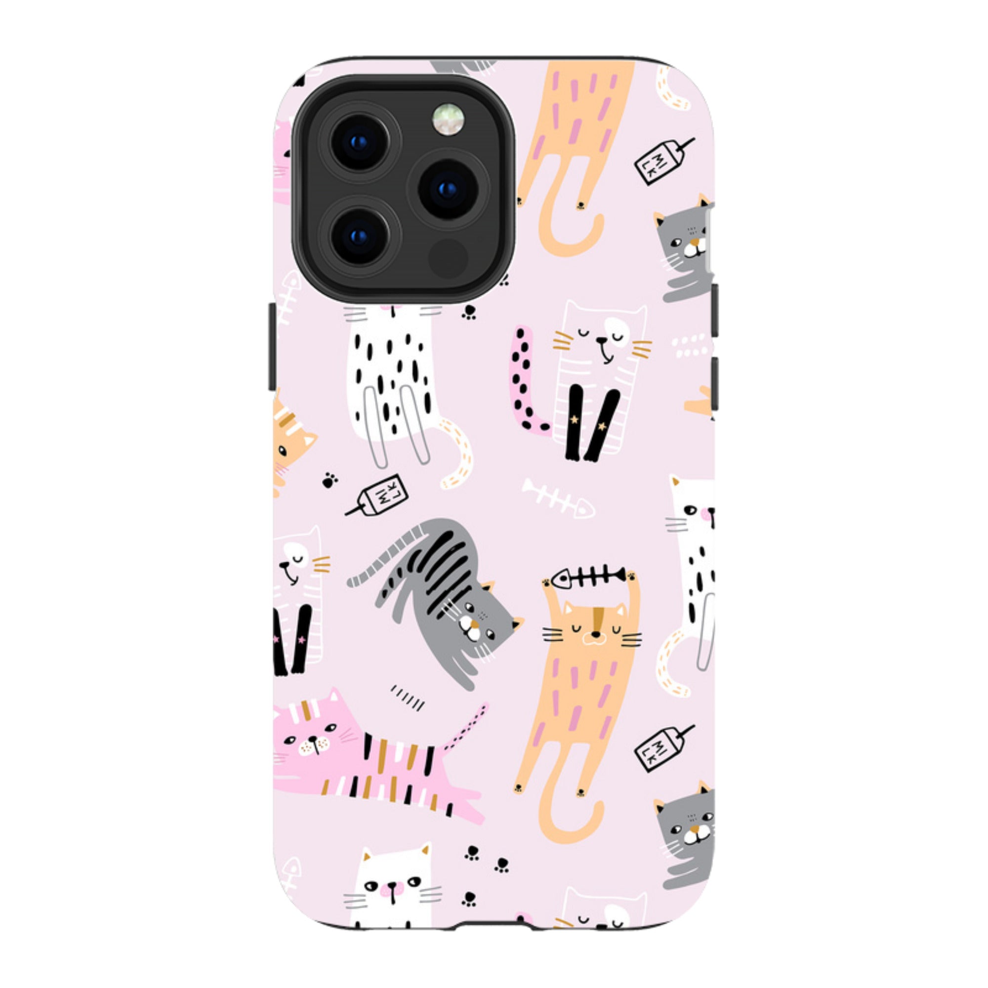 iPhone MagSafe Tough Case - Cat and Bone Pink