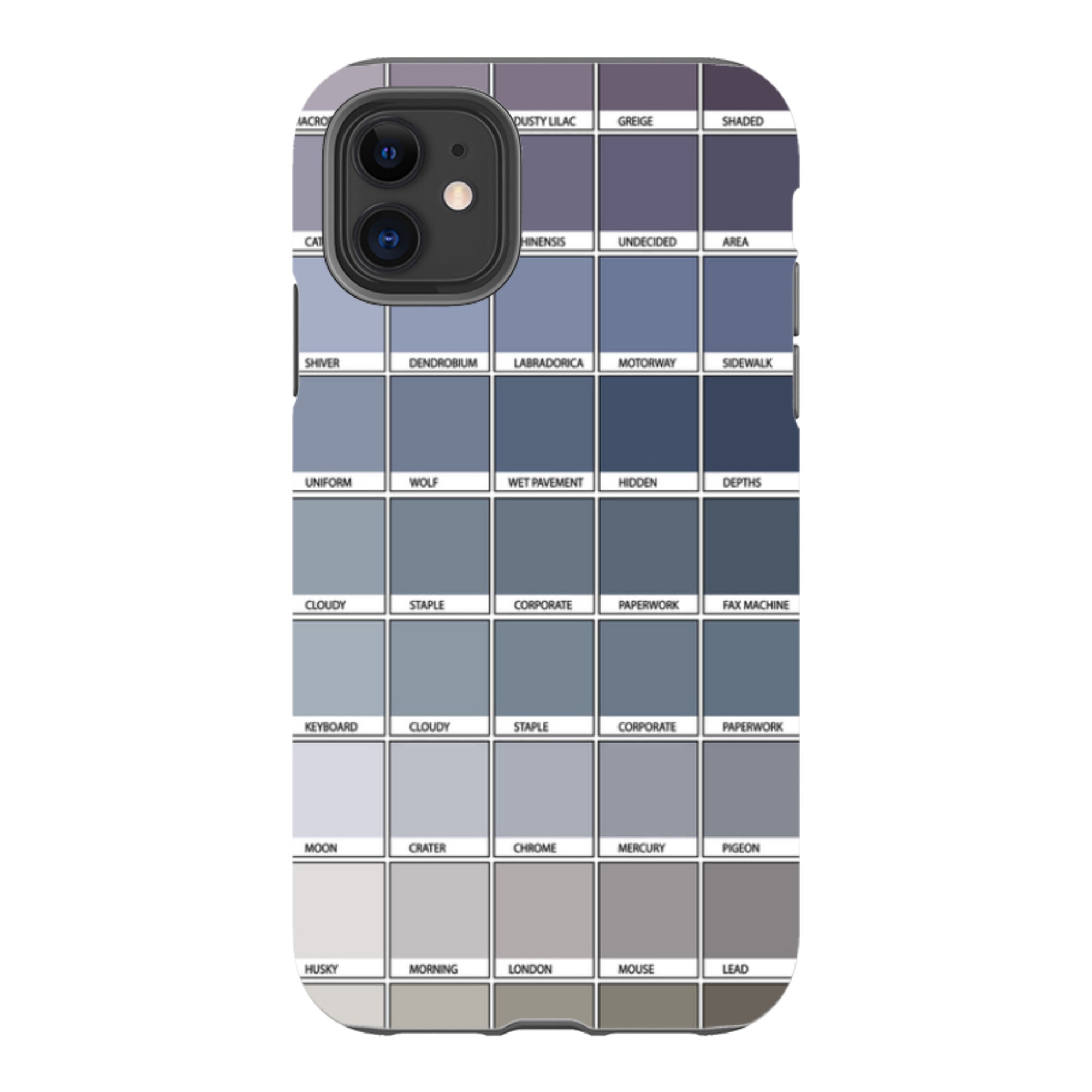 iPhone Tough Case - Grey Chromology By Kitty Joseph