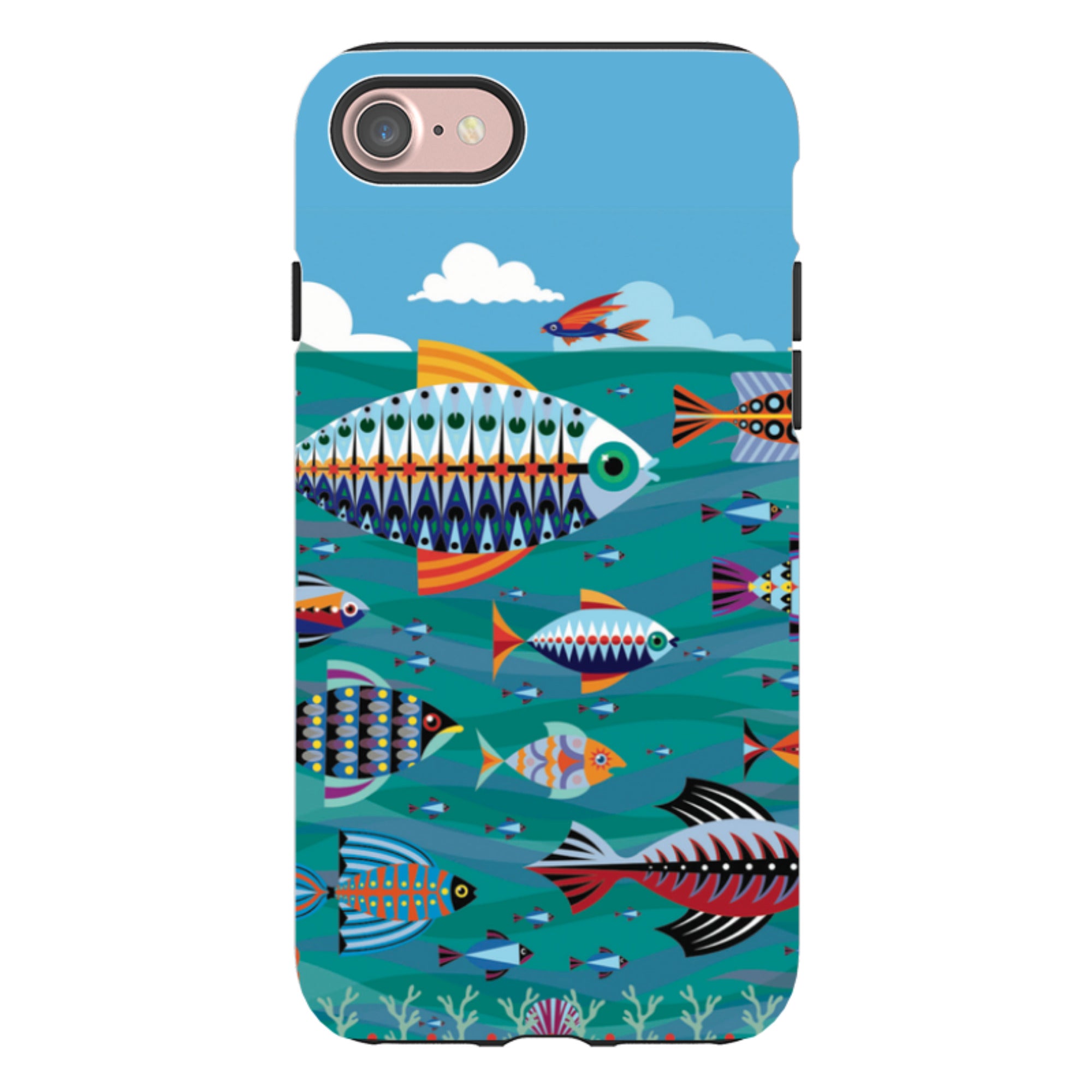 iPhone Tough Case - Fish By Patternistas