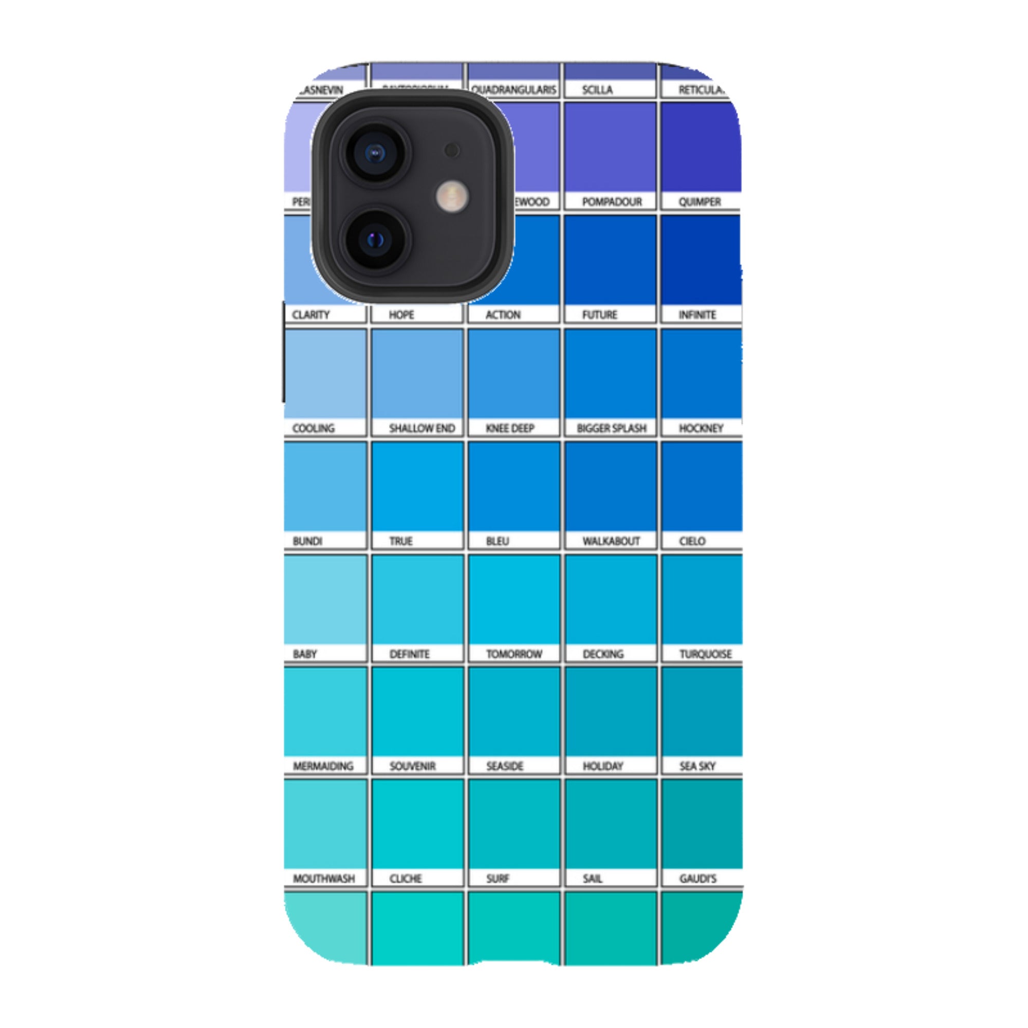 iPhone Tough Case - Blue Chromology By Kitty Joseph