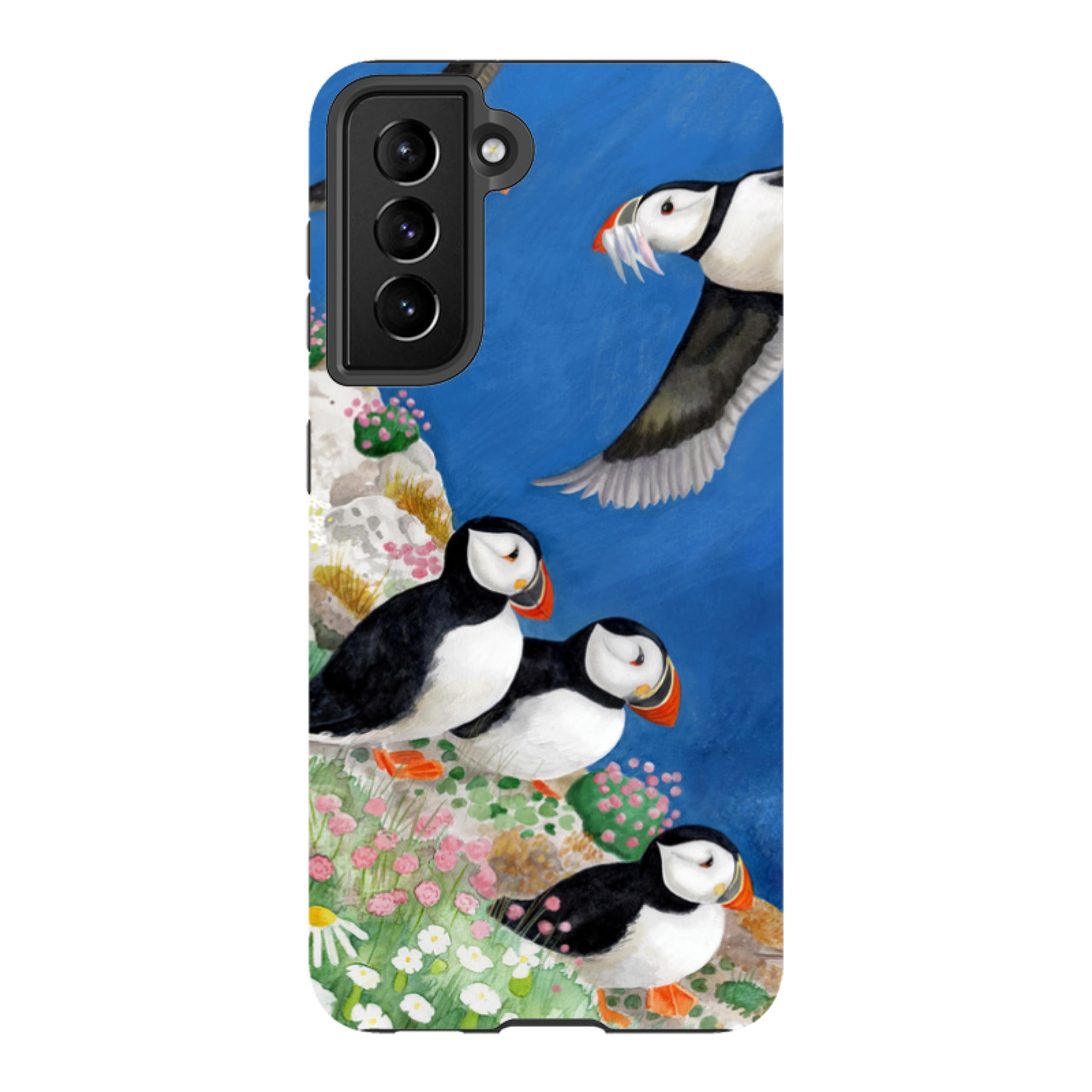 Samsung Tough Case - Puffins By Bex Parkin