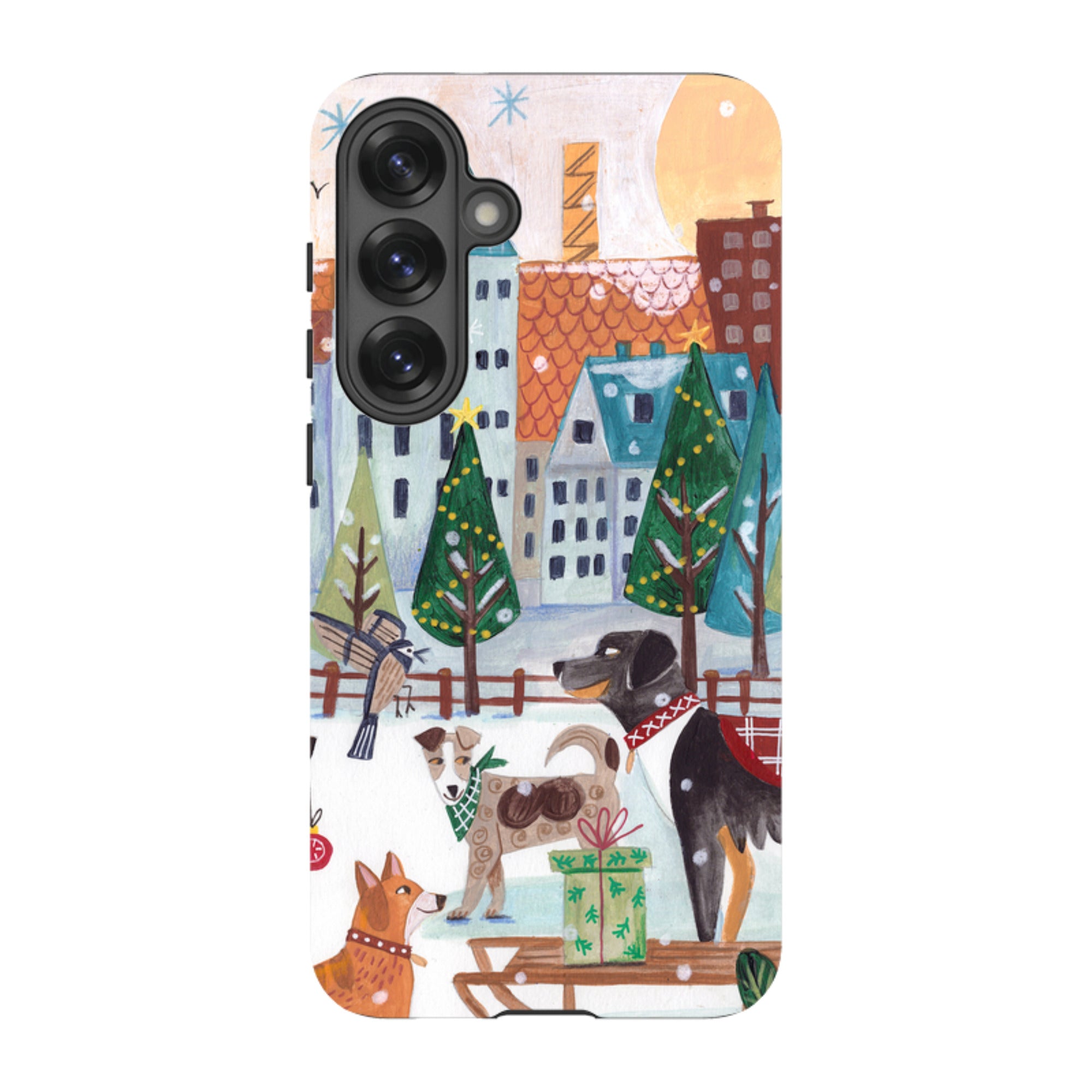 Samsung Tough Case - Christmas Dogs By Caroline Bonne Muller