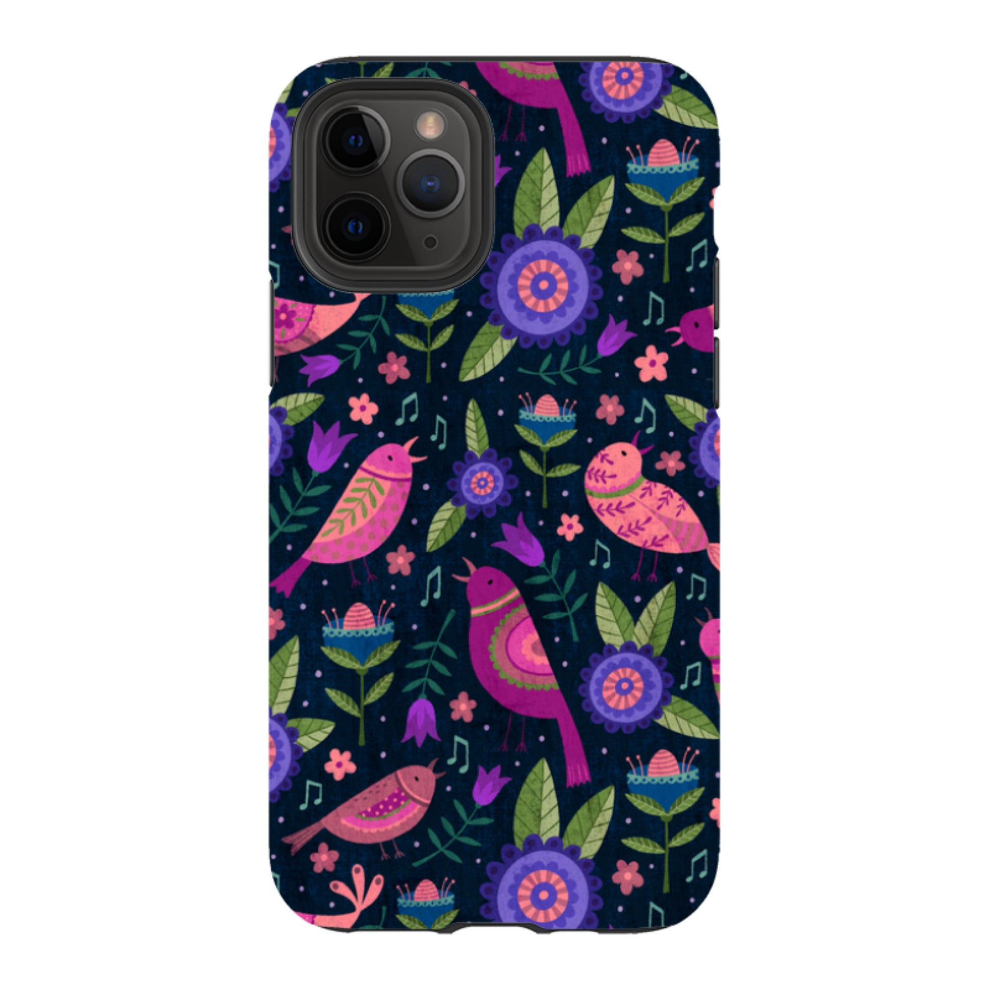 iPhone Tough Case - Bird Pattern VI By Suzy Taylor