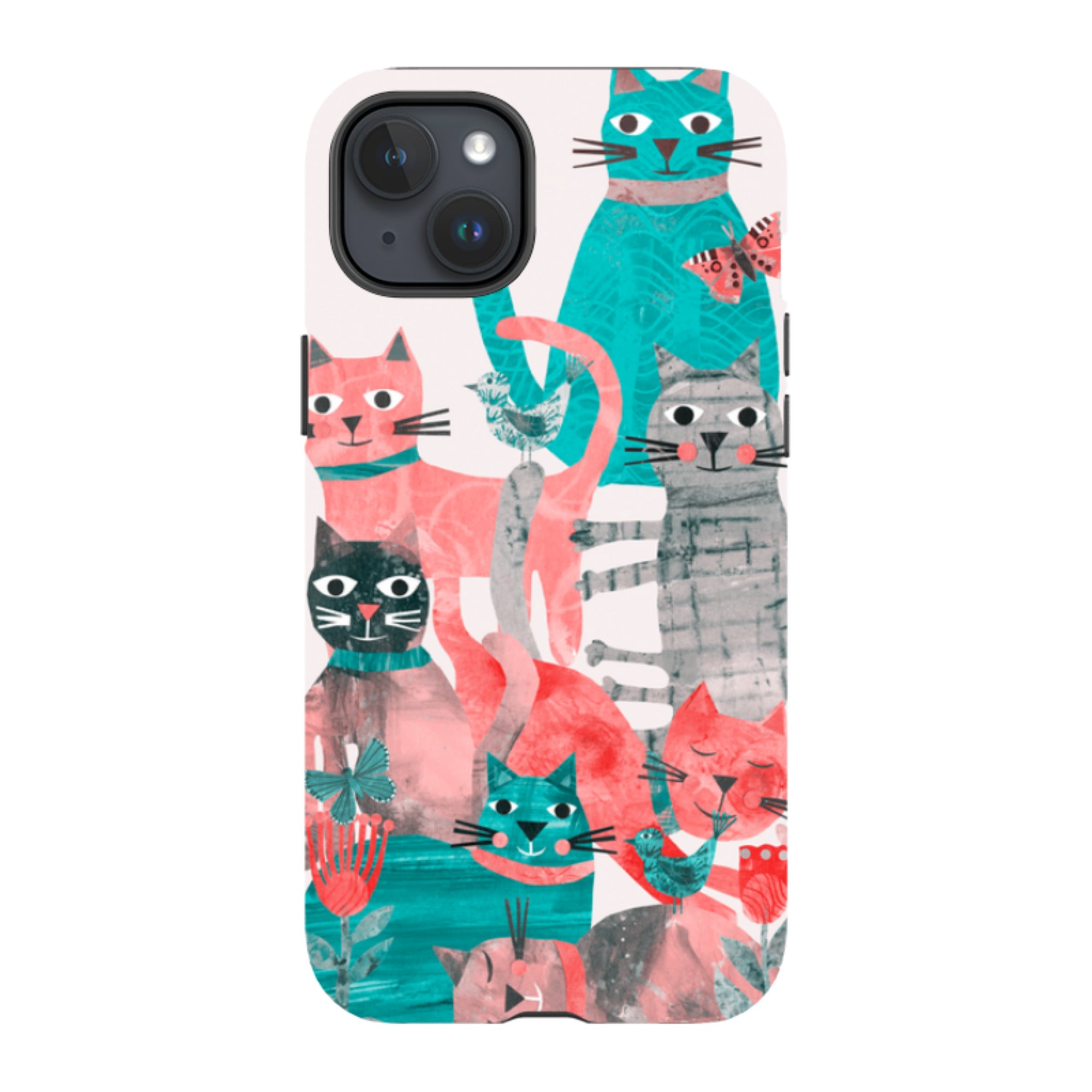 iPhone MagSafe Tough Case - Cat Party II By Tracey English