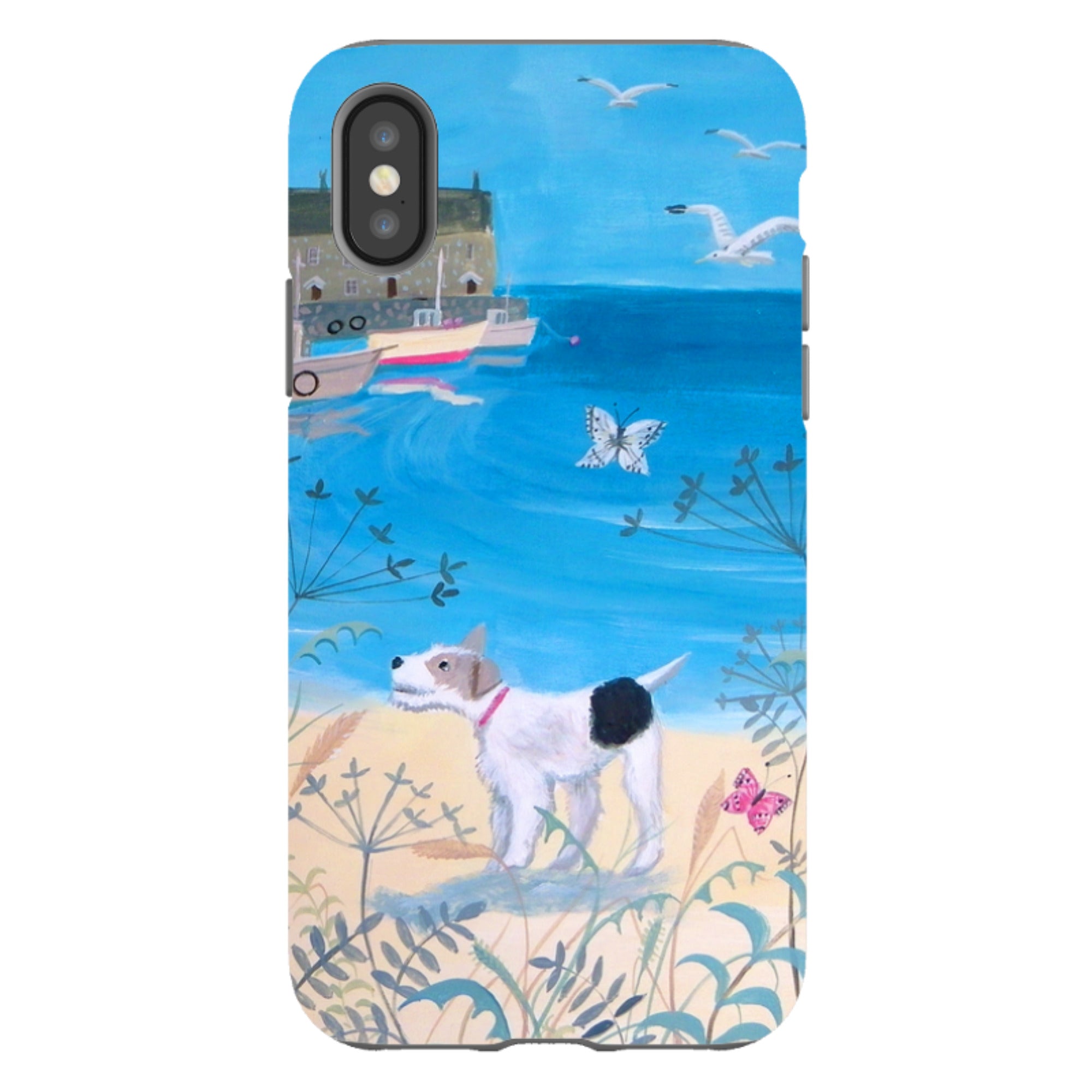 iPhone Tough Case - Seaside Dog By Mary Stubberfield
