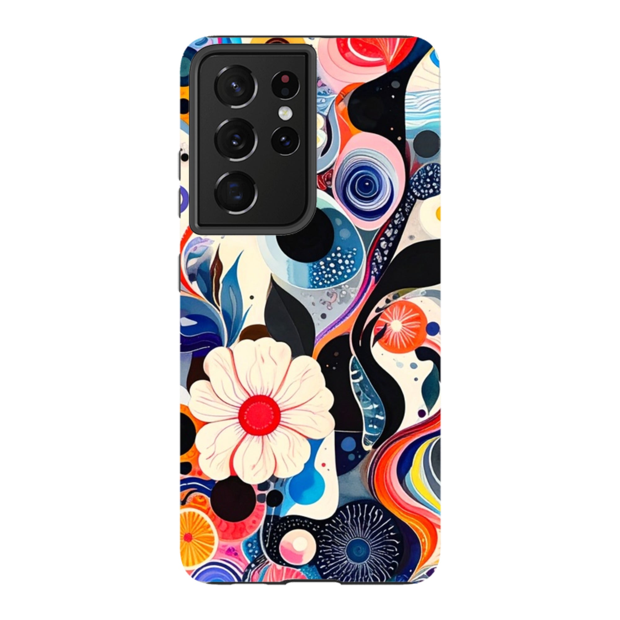 Samsung Tough Case - Floral Marble