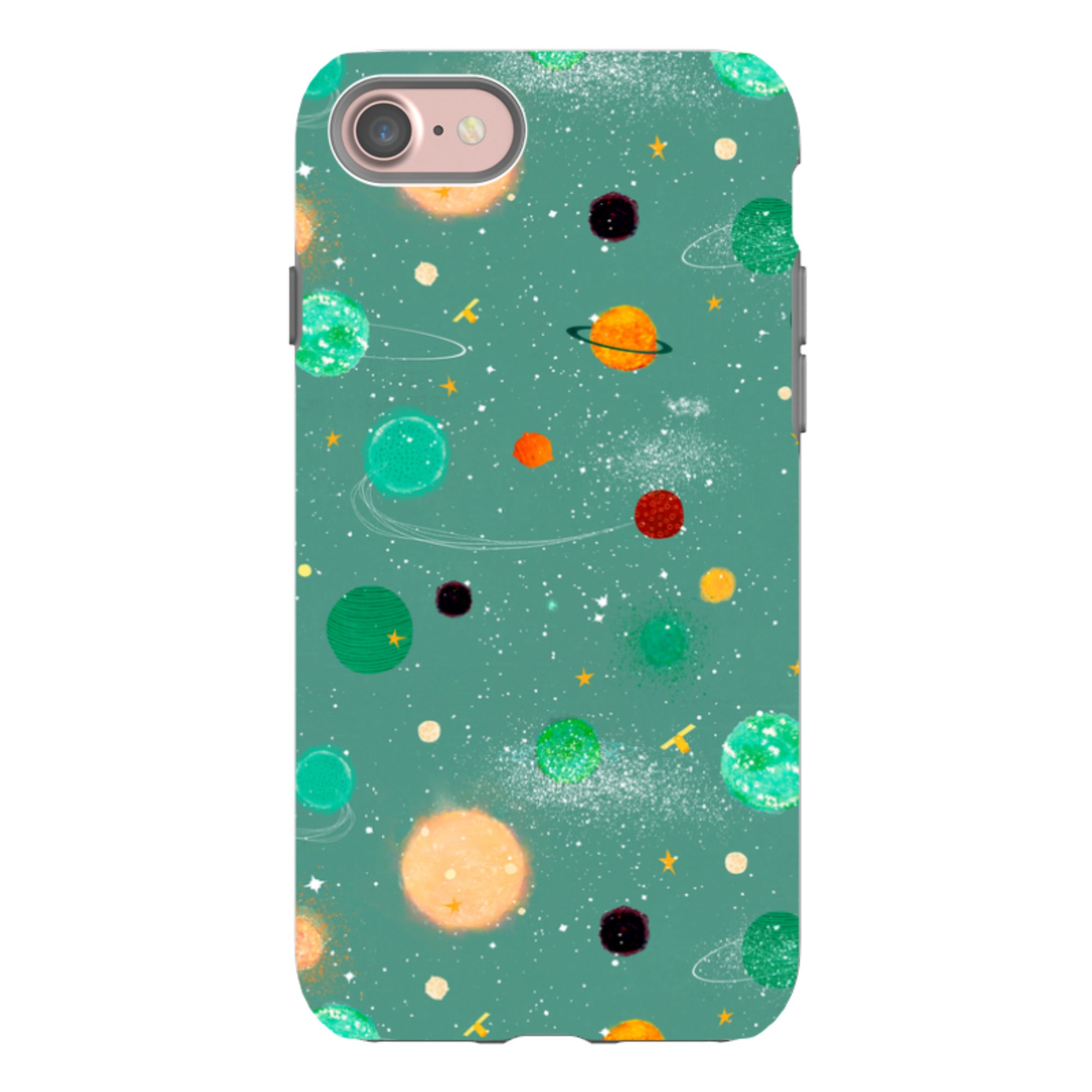 iPhone Tough Case - Far Far Away Green By Katherine Quinn