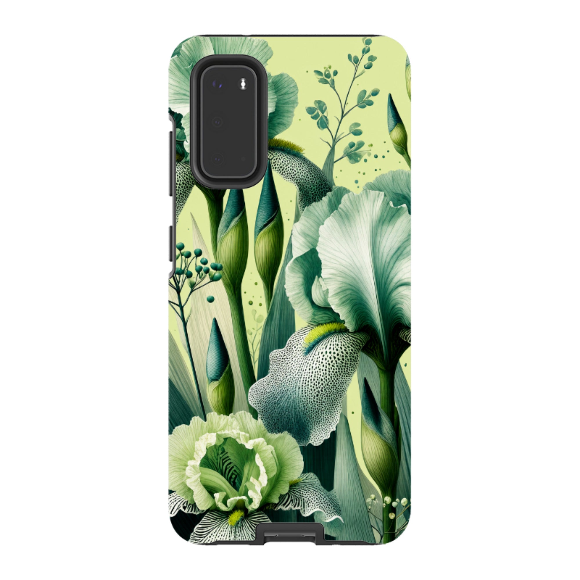 Samsung Tough Case - Sage Green Iris Floral