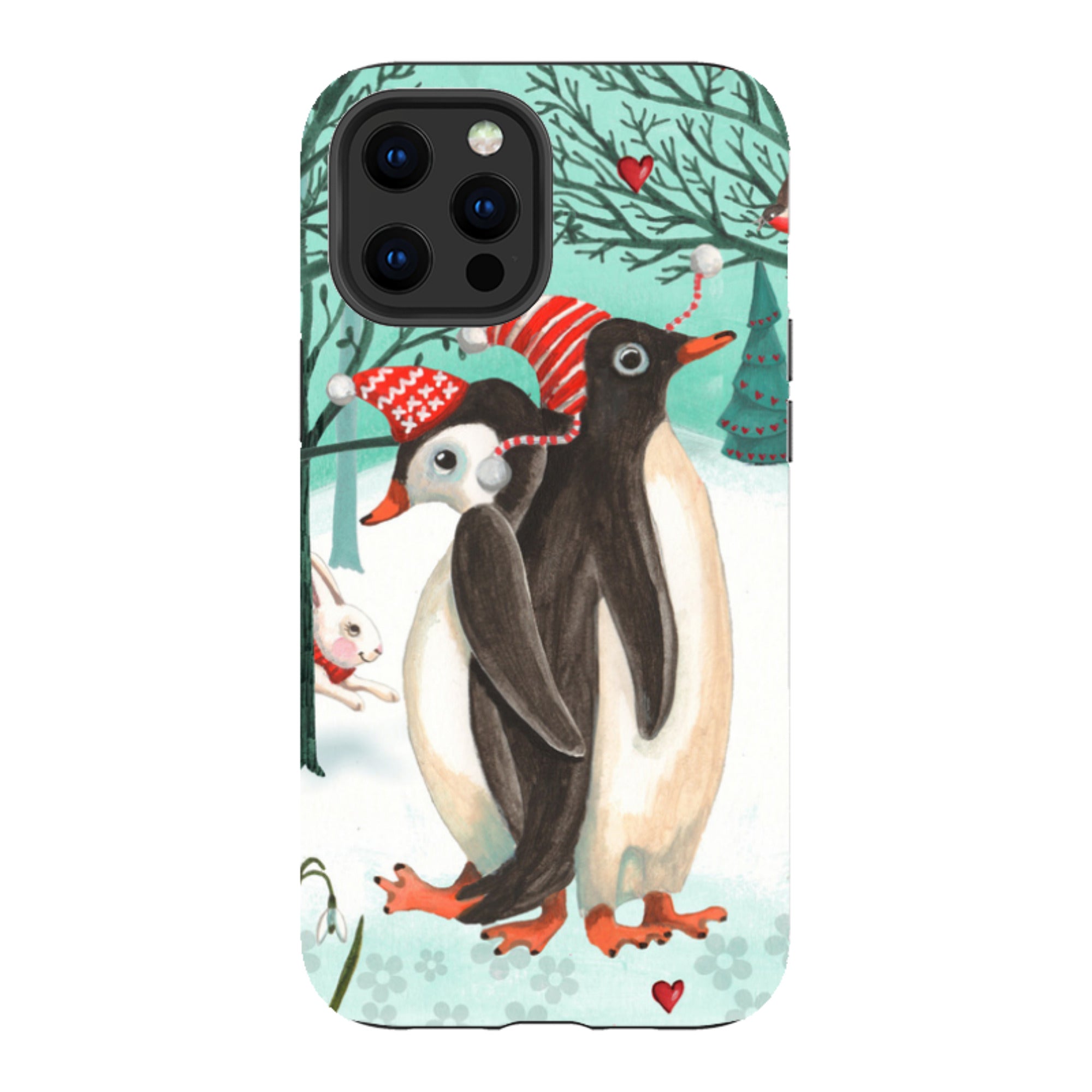 iPhone Tough Case - Winter Together By Caroline Bonne Muller