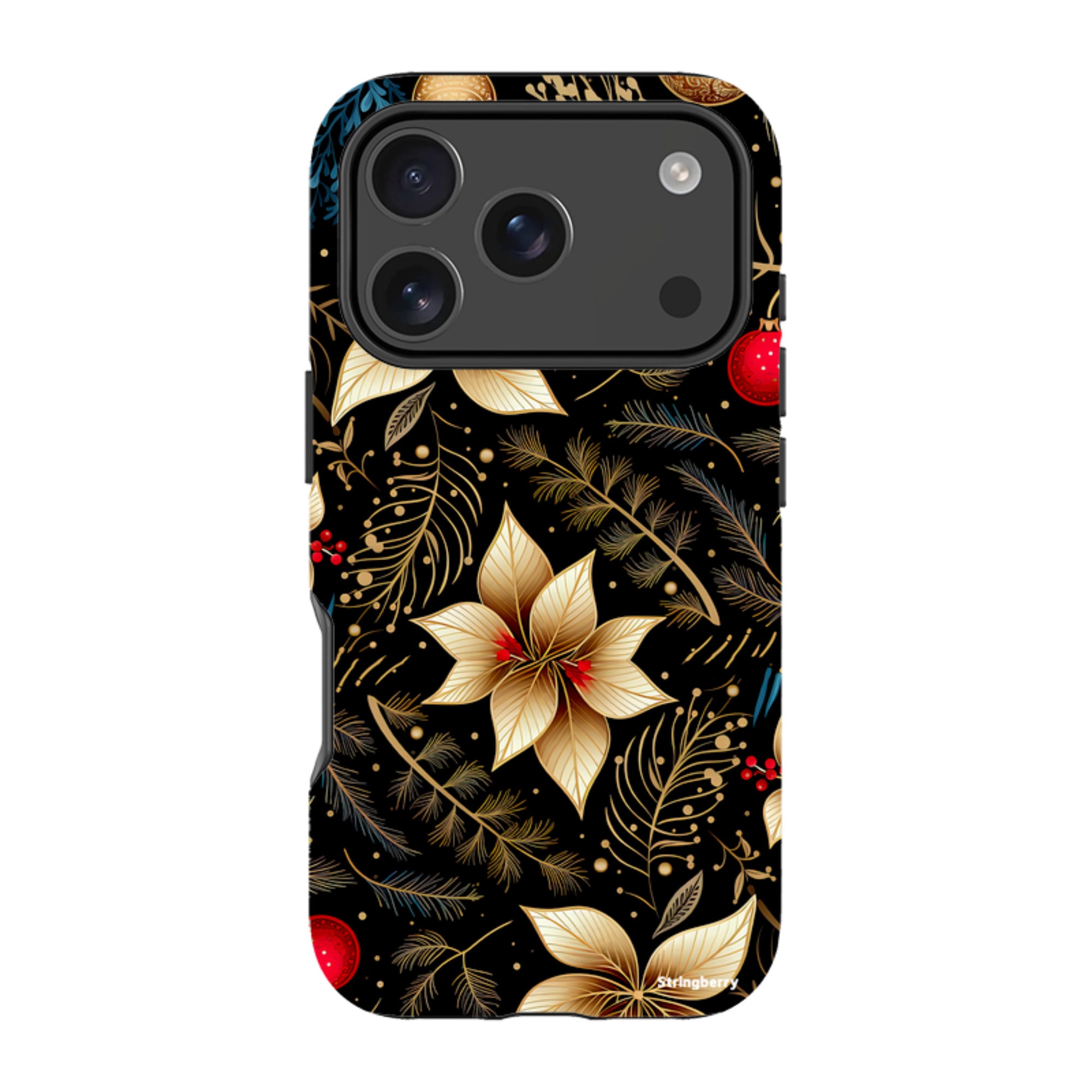 iPhone Tough Case - Golden Winter Floral