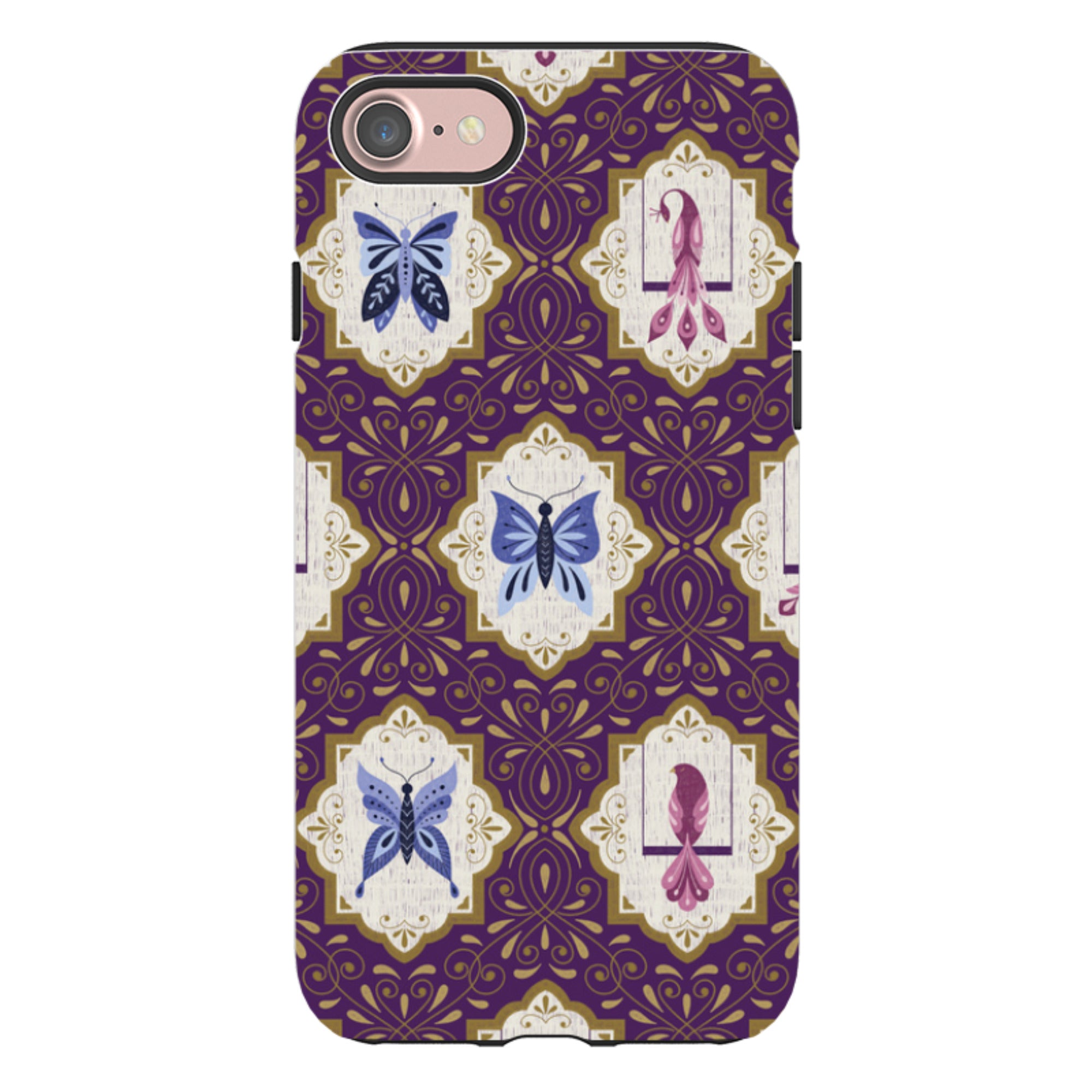 iPhone Tough Case - Wingframes Purple By Jenny Zemanek