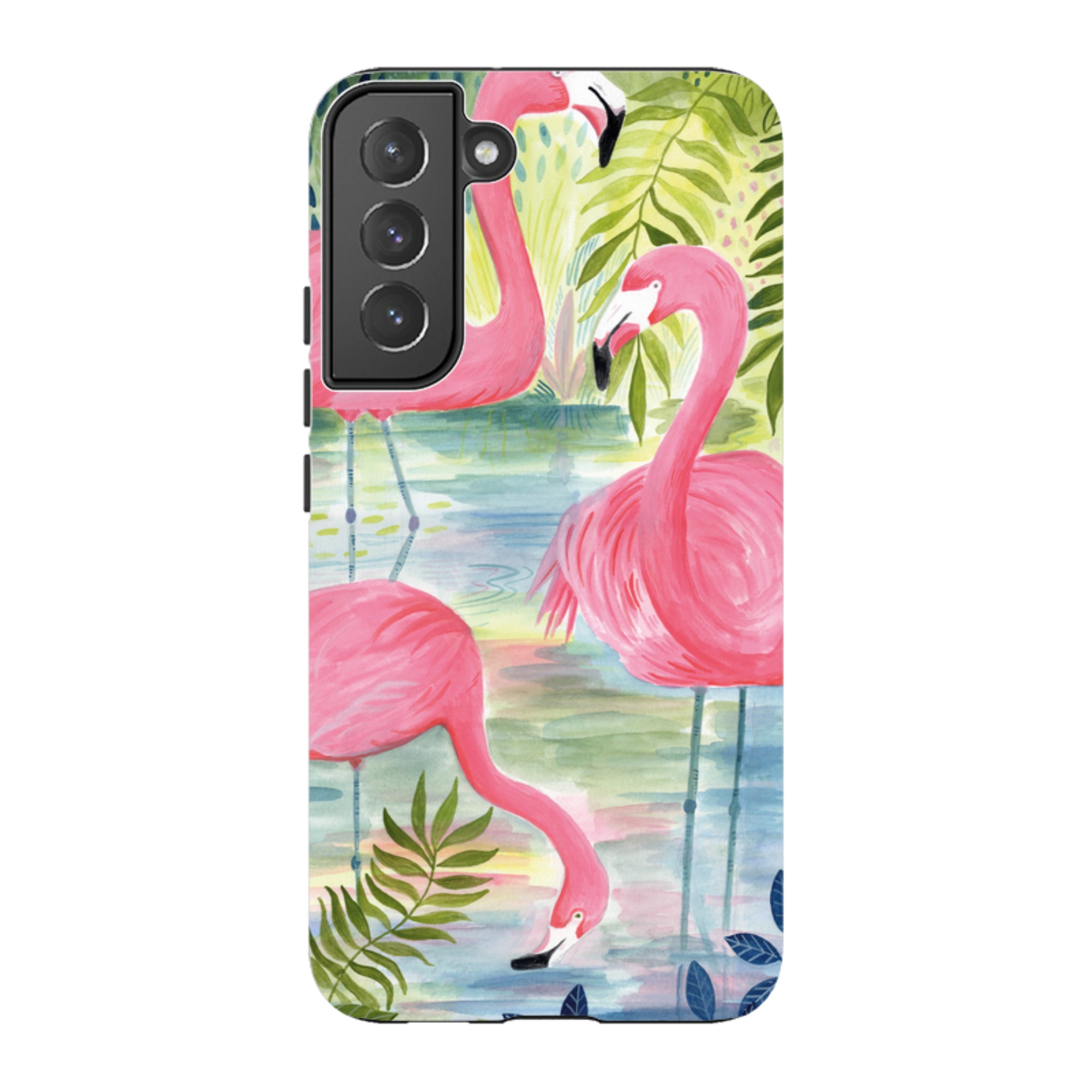 Samsung Tough Case - Three Flamingo By Bex Parkin