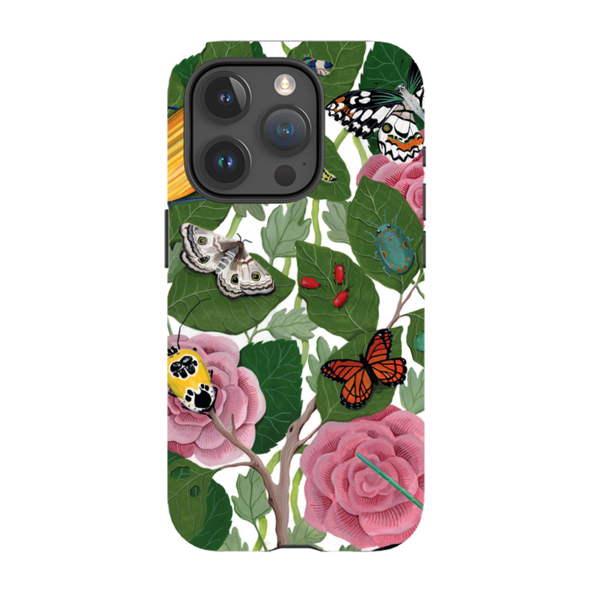 iPhone Tough Case - Butterflies And Beatles By Bex Parkin