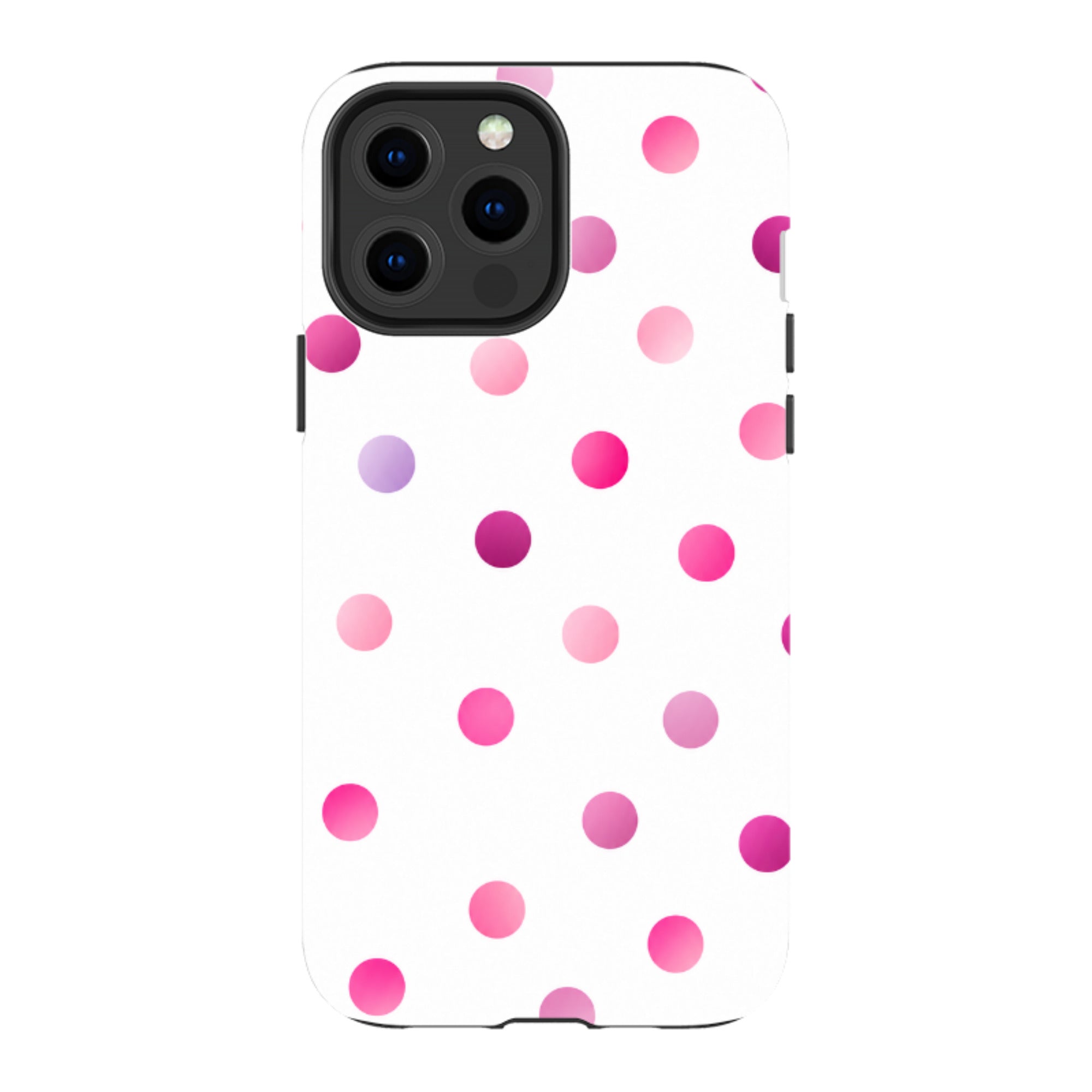 iPhone Tough Case - Pink Polka Dot