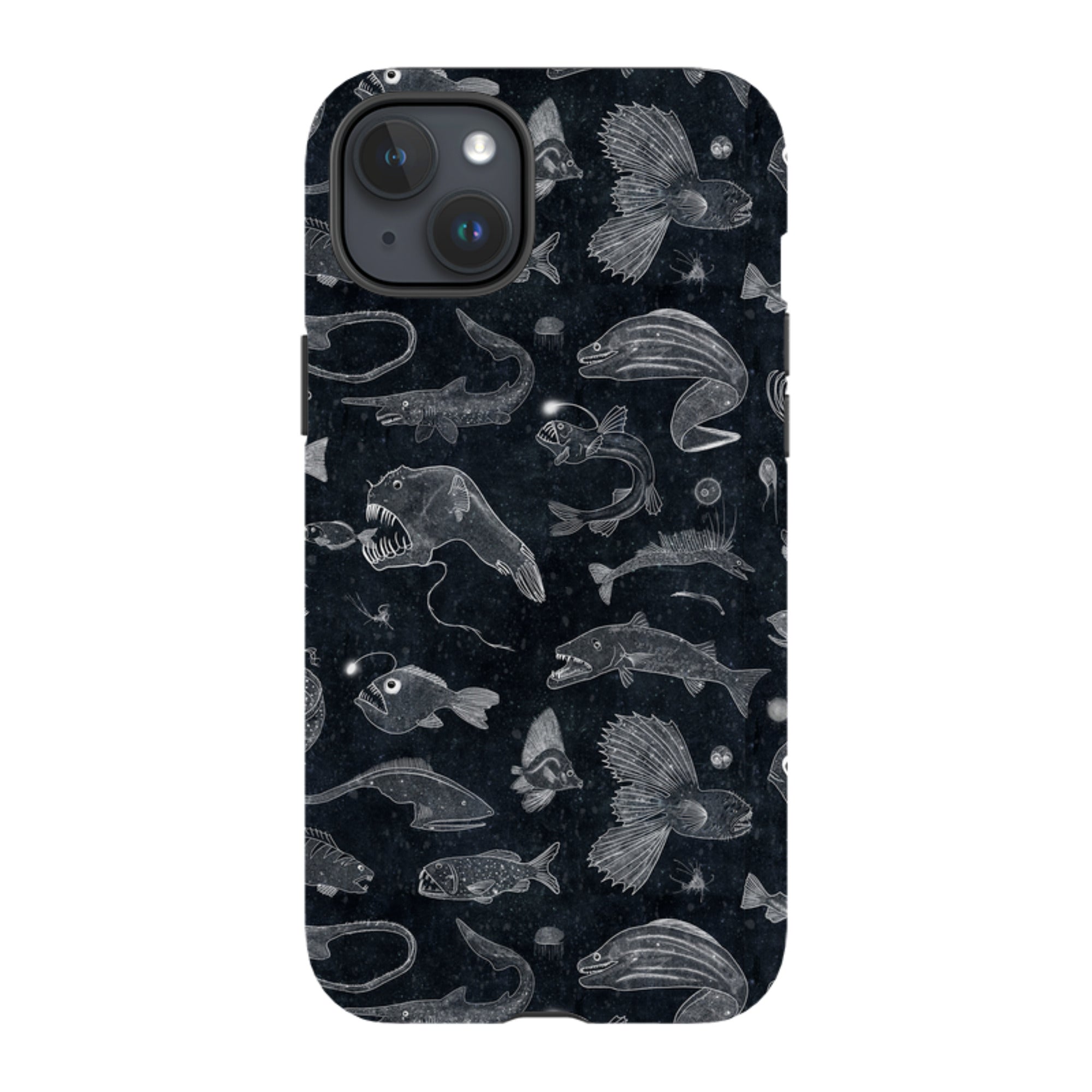 iPhone Tough Case - Biters Line Drawing By Katherine Quinn