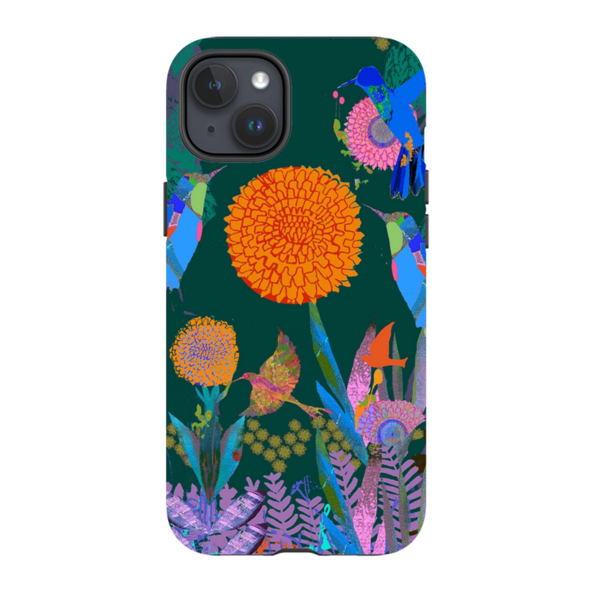 iPhone Tough Case - Hummingbird Forest By Tiffany Lynch