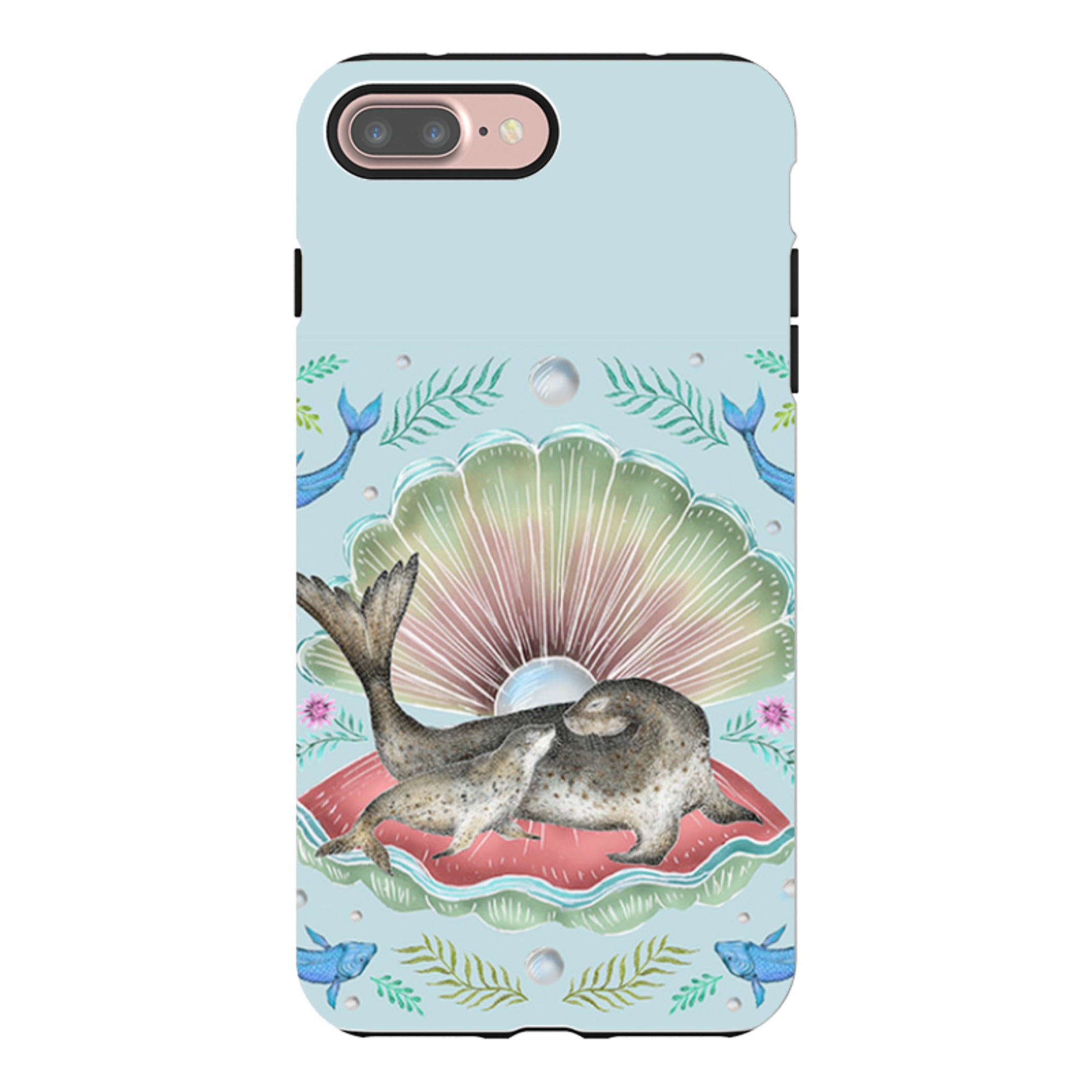 iPhone Tough Case - Seals In Shell By Catherine Rowe