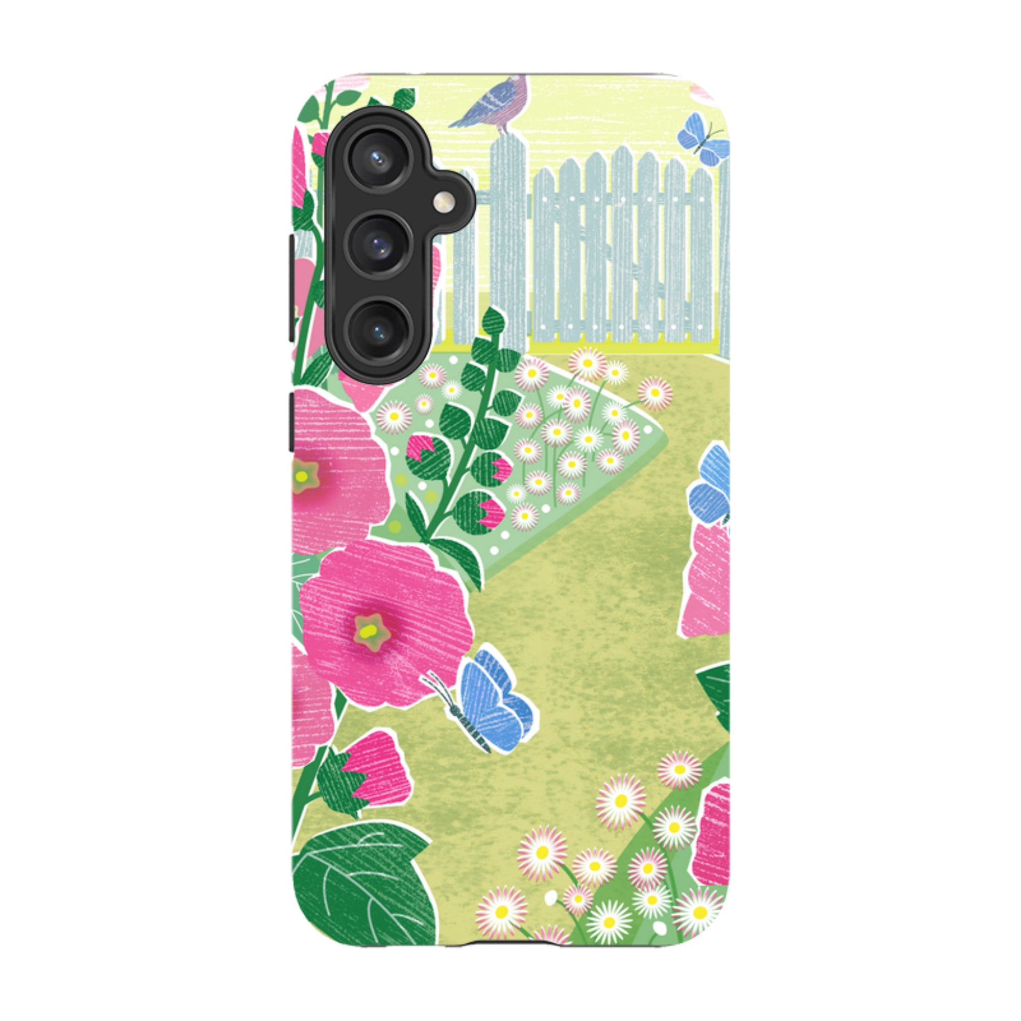 Samsung Tough Case - Hollyhocks By Liane Payne