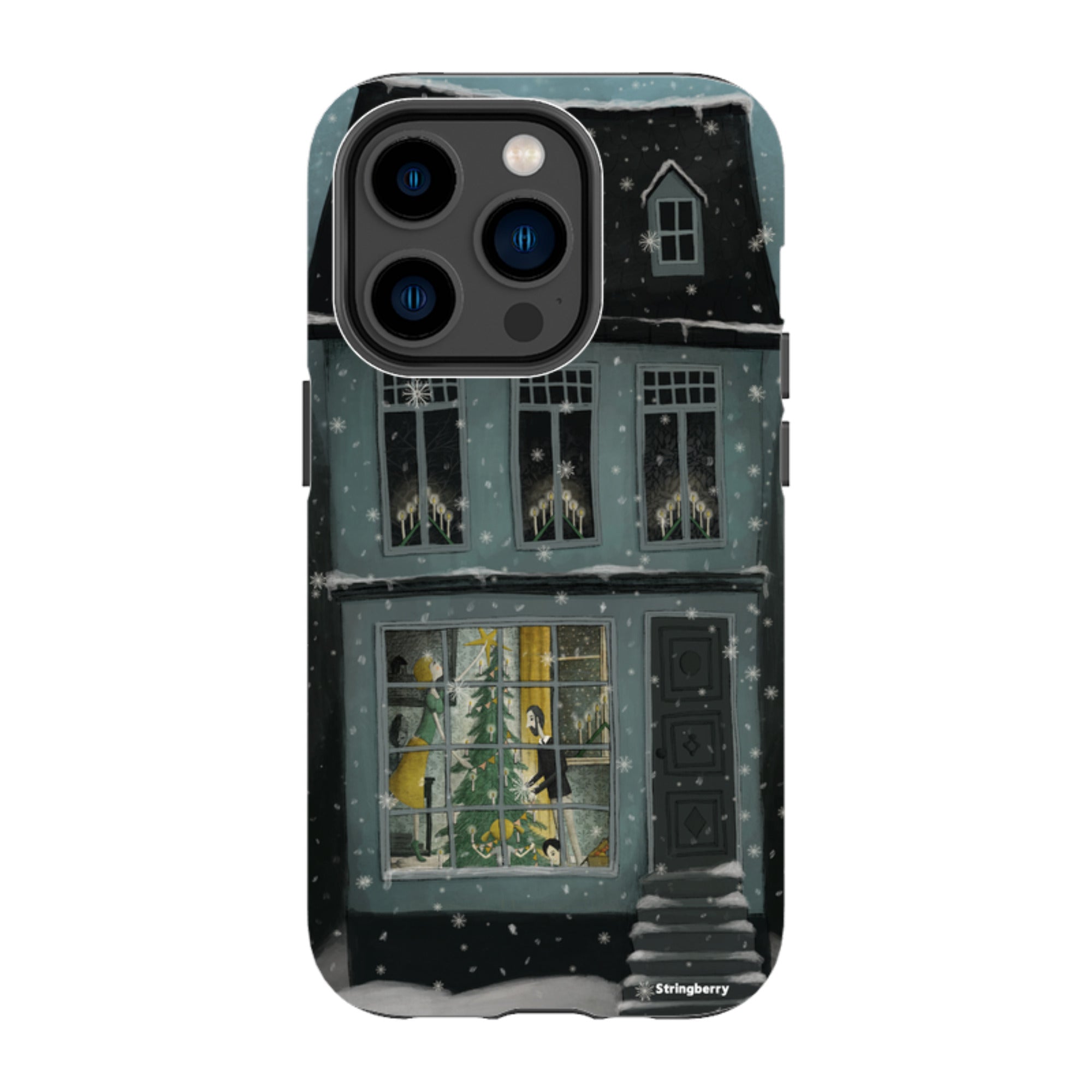 iPhone Tough Case - Christmas House By Maja Lindberg