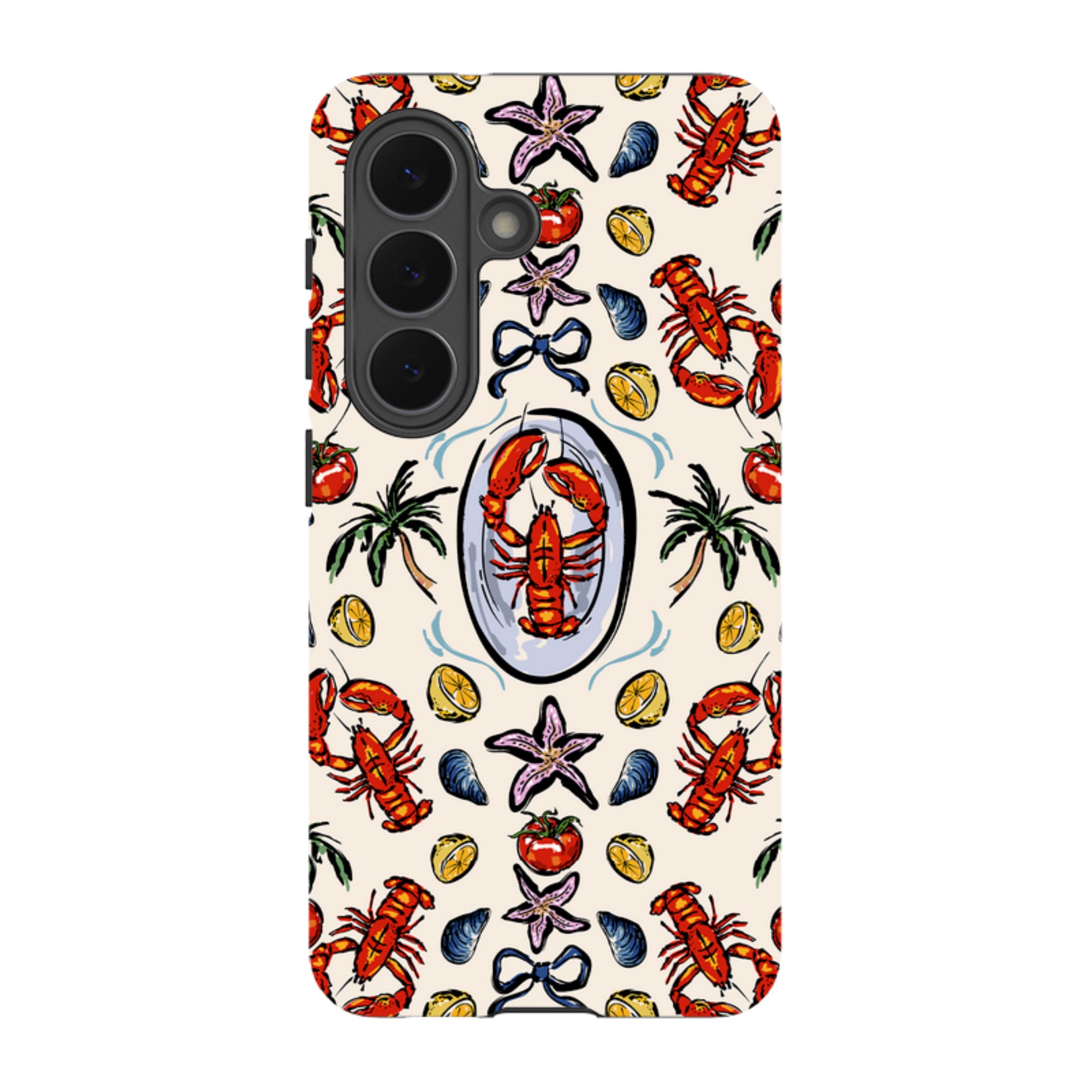 Samsung Tough Case - Seafood and palm trees