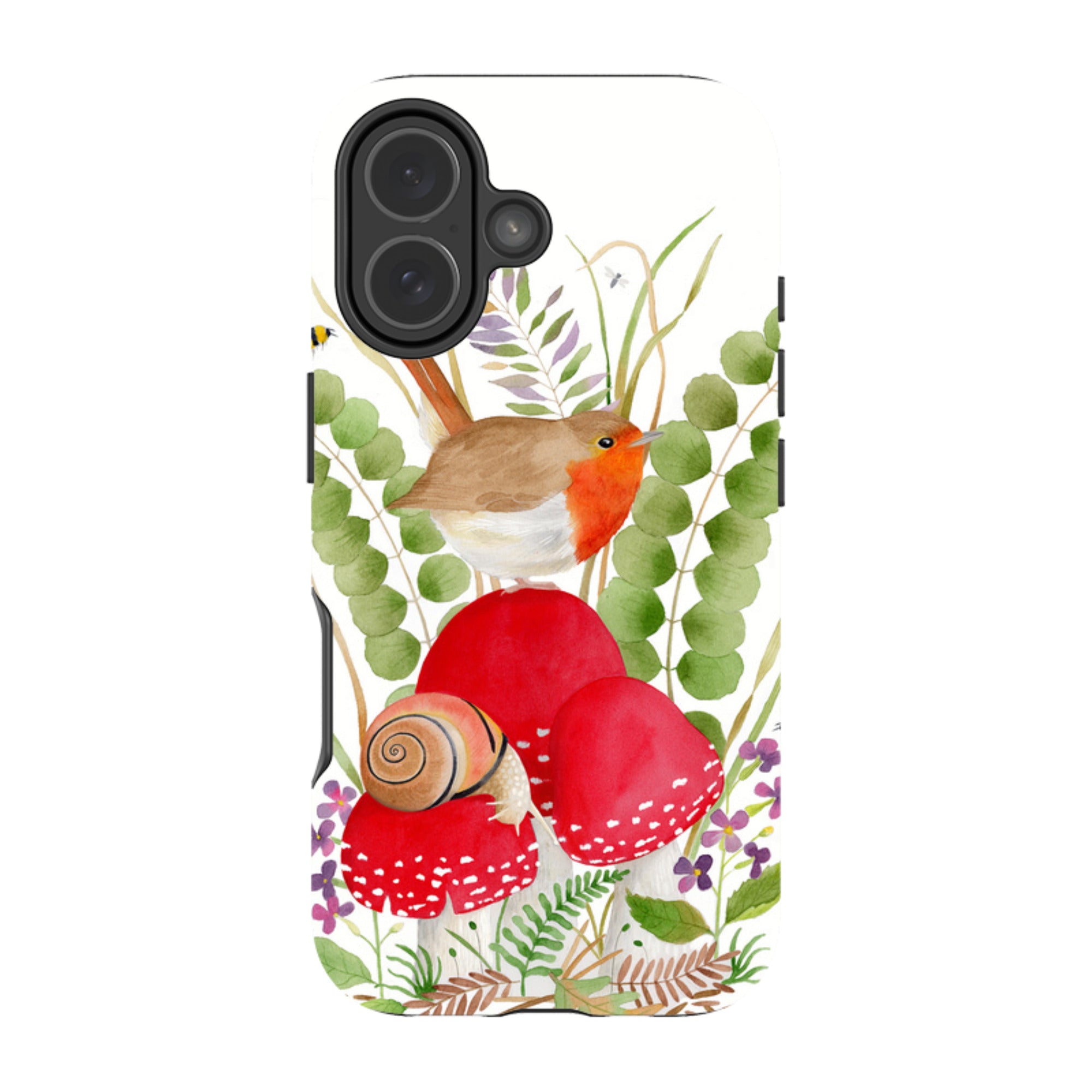 iPhone Tough Case - Robin And Snail By Bex Parkin