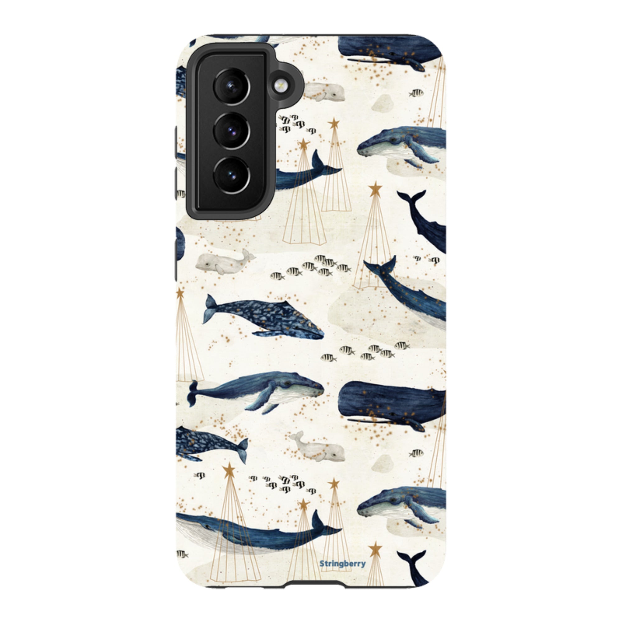 Samsung Tough Case - Christmas Whale III By Katherine Quinn