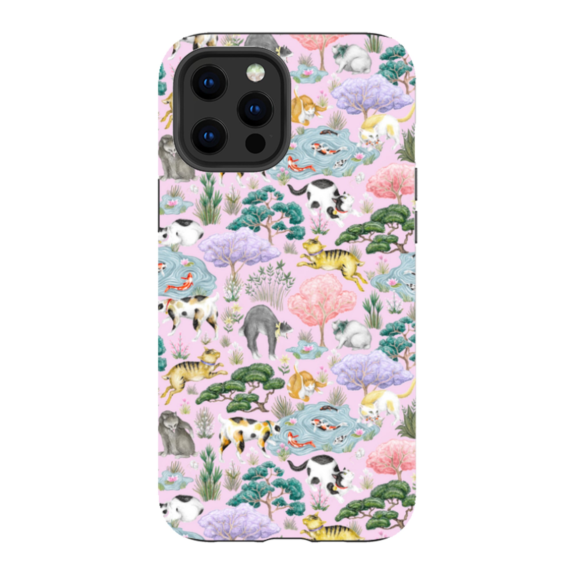iPhone Tough Case - Cat Garden By Catherine Rowe