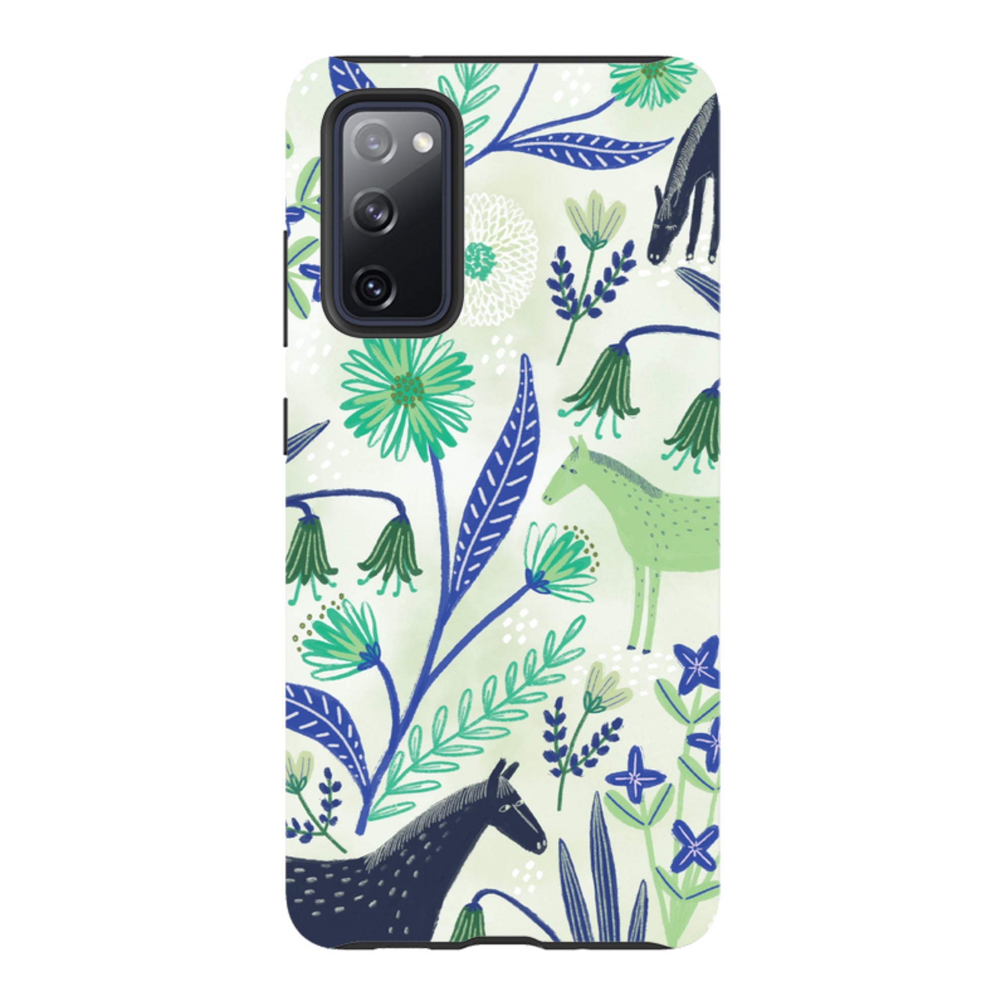 Samsung Tough Case - Wild Ponies Green By Lee Foster Wilson