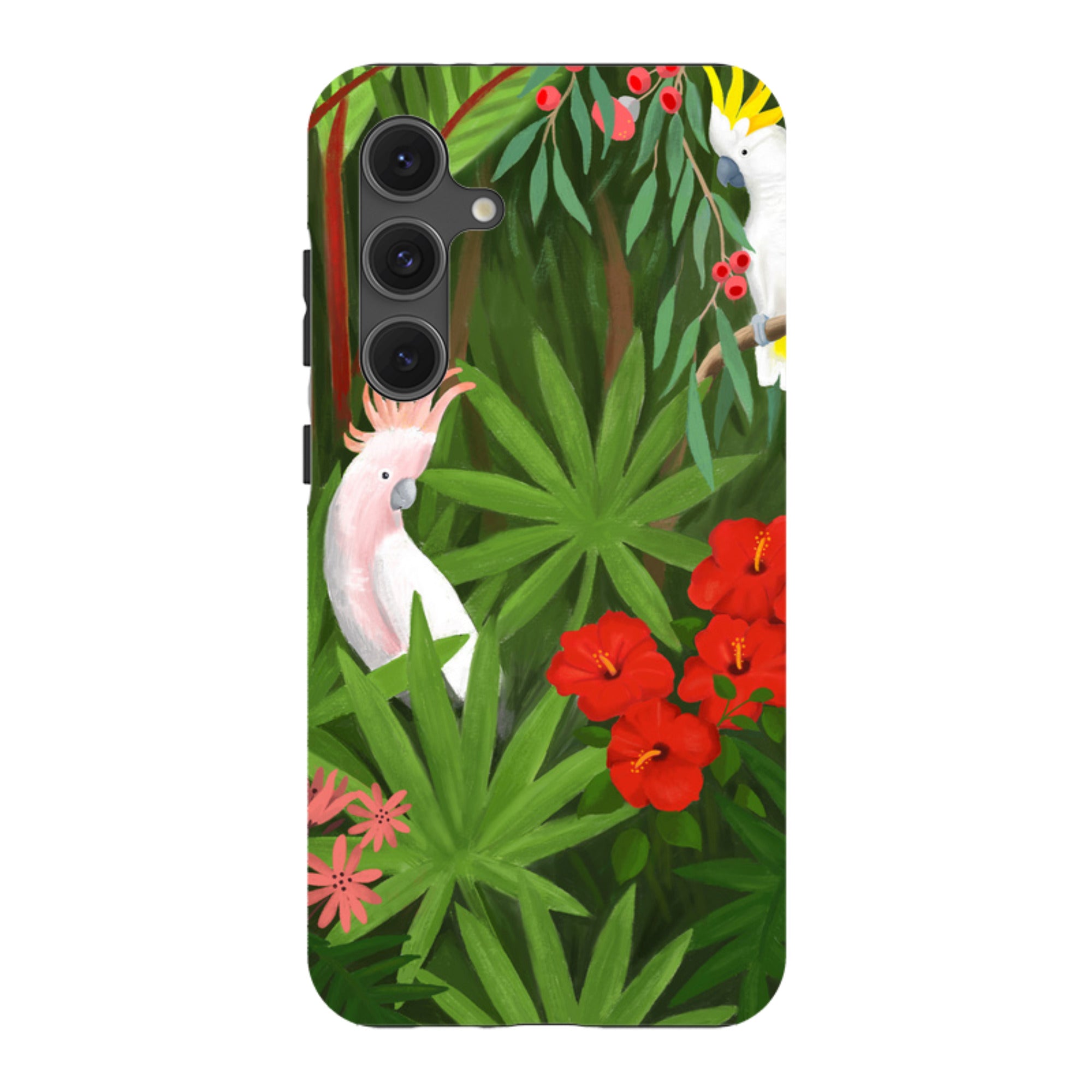 Samsung Tough Case - Cockatoo Jungle By Bex Parkin
