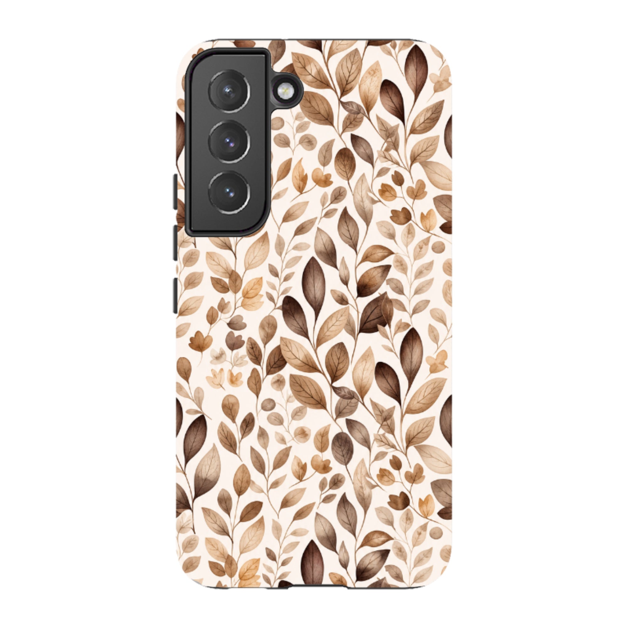 Samsung Tough Case - Beige Aesthetic Leaves