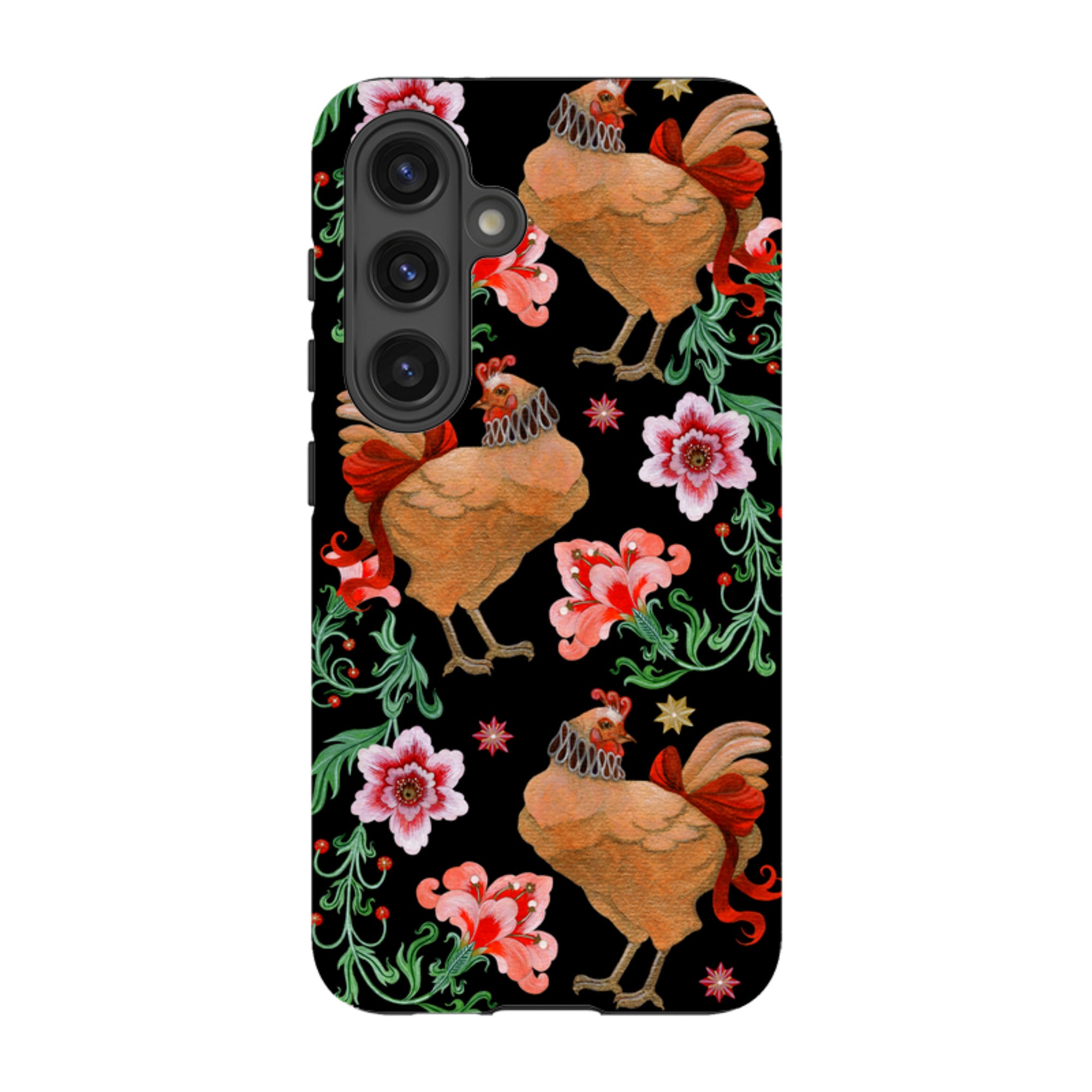 Samsung Tough  Case - Three French Hens By Maria Matos