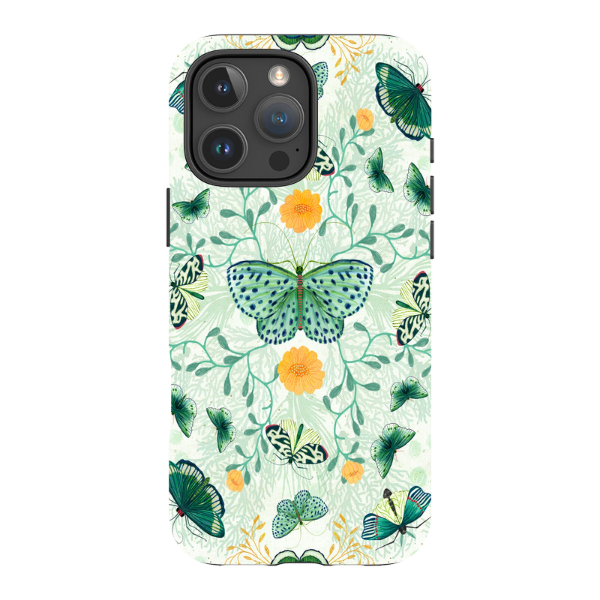 iPhone Tough Case - Medium Moths 1 By Katherine Quinn