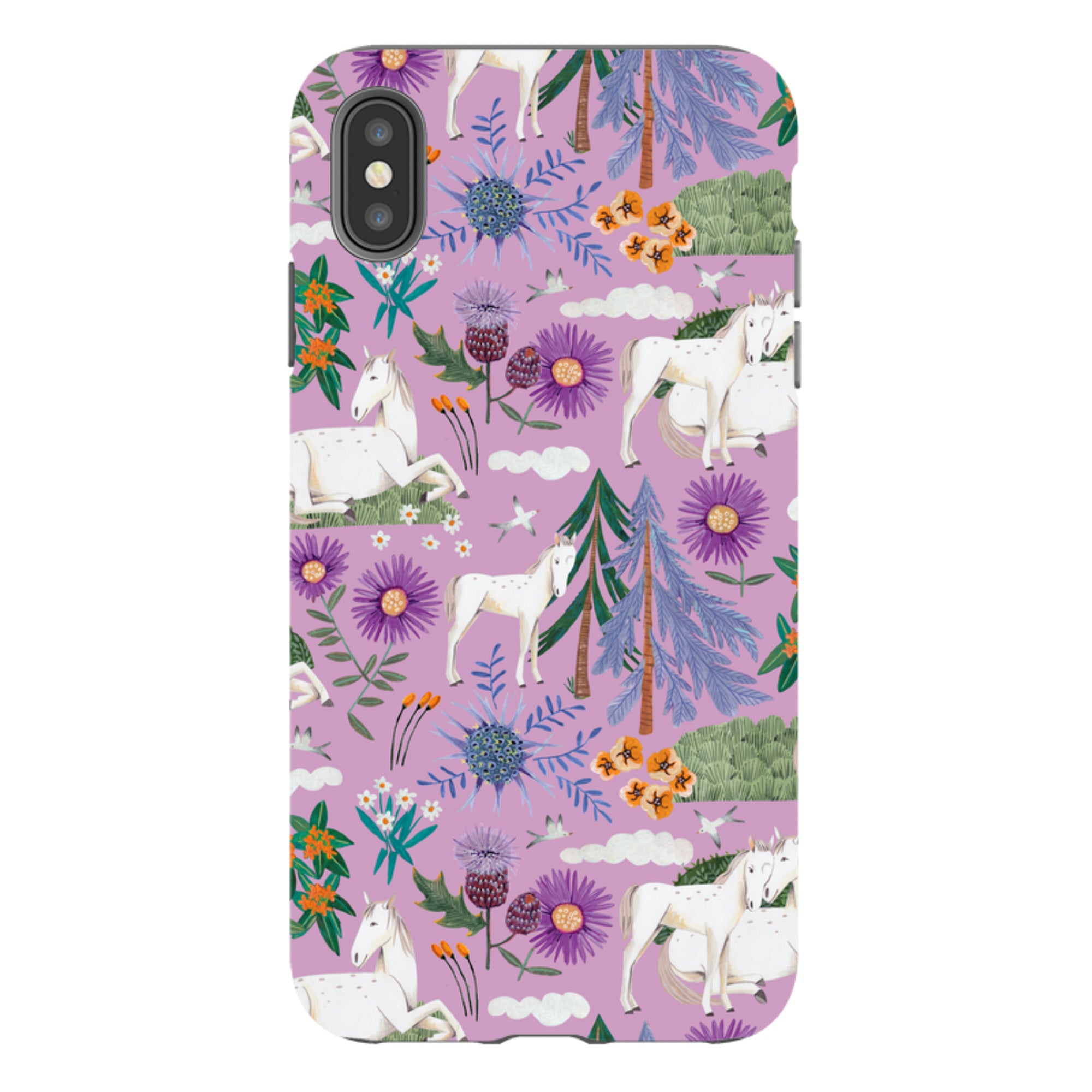 iPhone Tough Case - Horse Pattern II By Caroline Bonne Muller