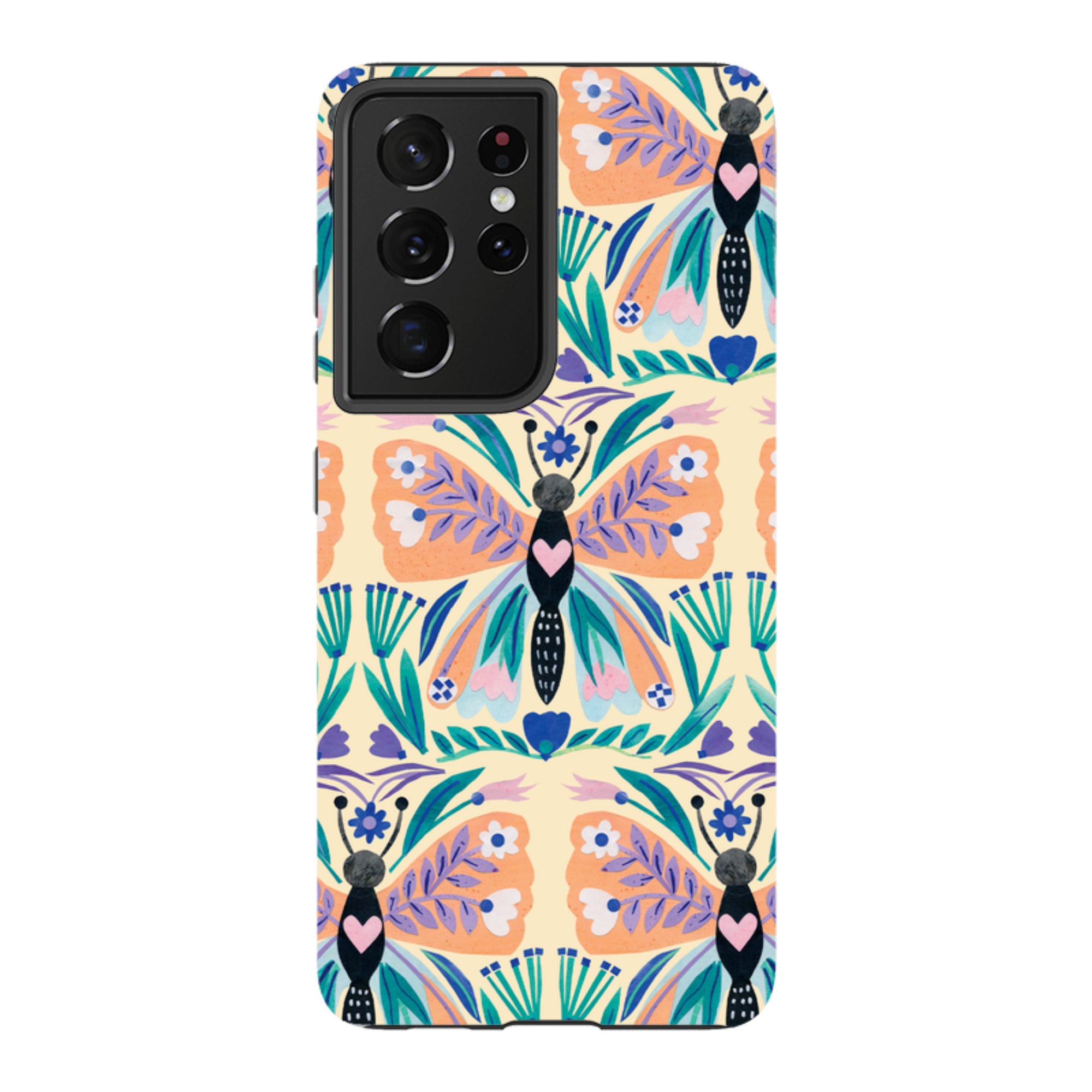Samsung Tough Case - All Over Butterfly By Tracey English