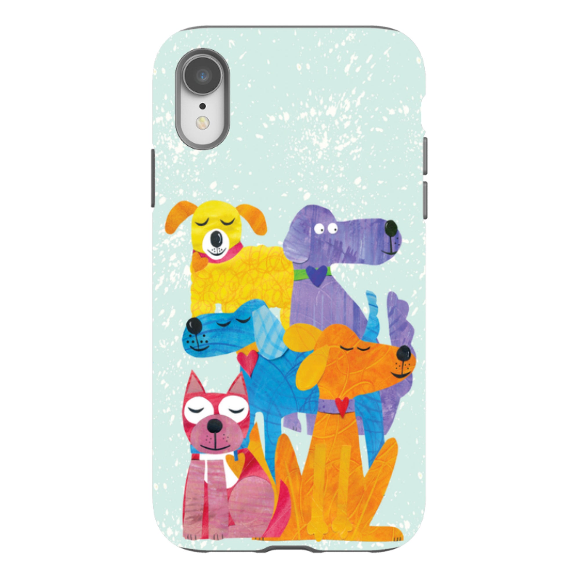 iPhone Tough Case - Patch Work Pups By Tracey English