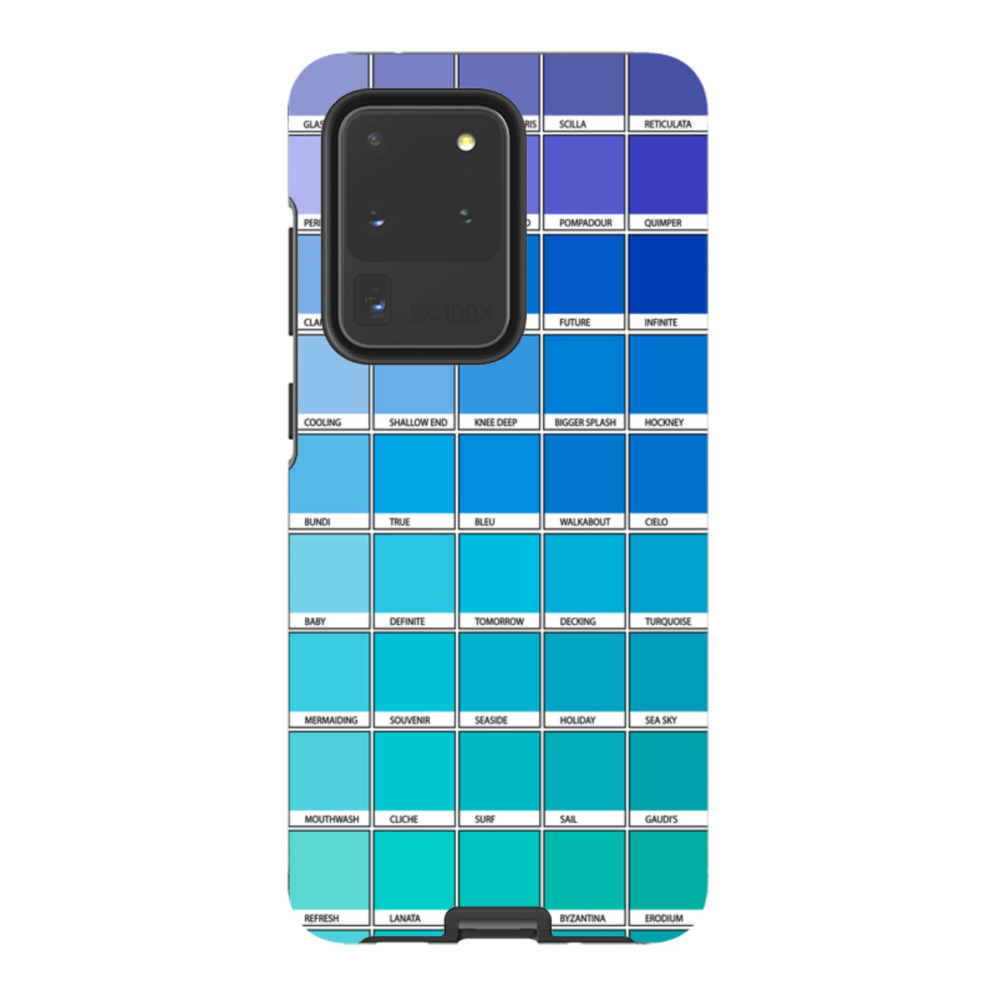 Samsung Tough Case - Blue Chromology By Kitty Joseph
