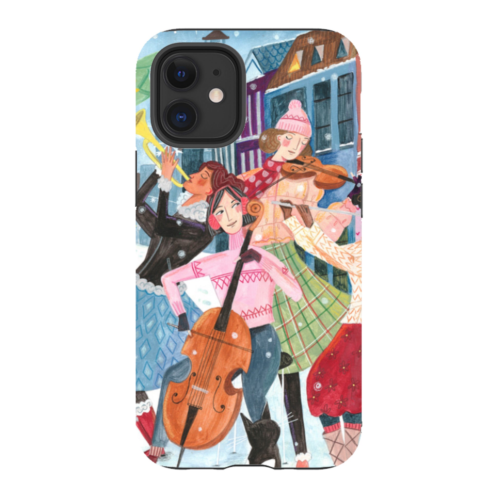iPhone Tough Case - Musical Winter By Caroline Bonne Muller