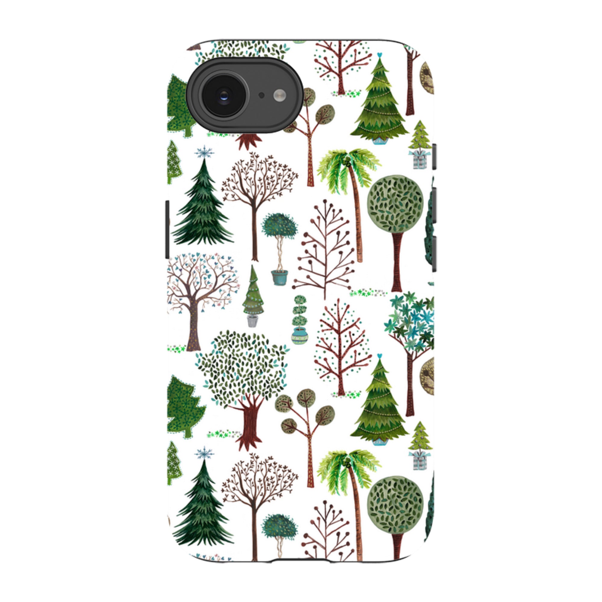 iPhone Tough Case - Xmas Trees By Caroline Bonne Muller