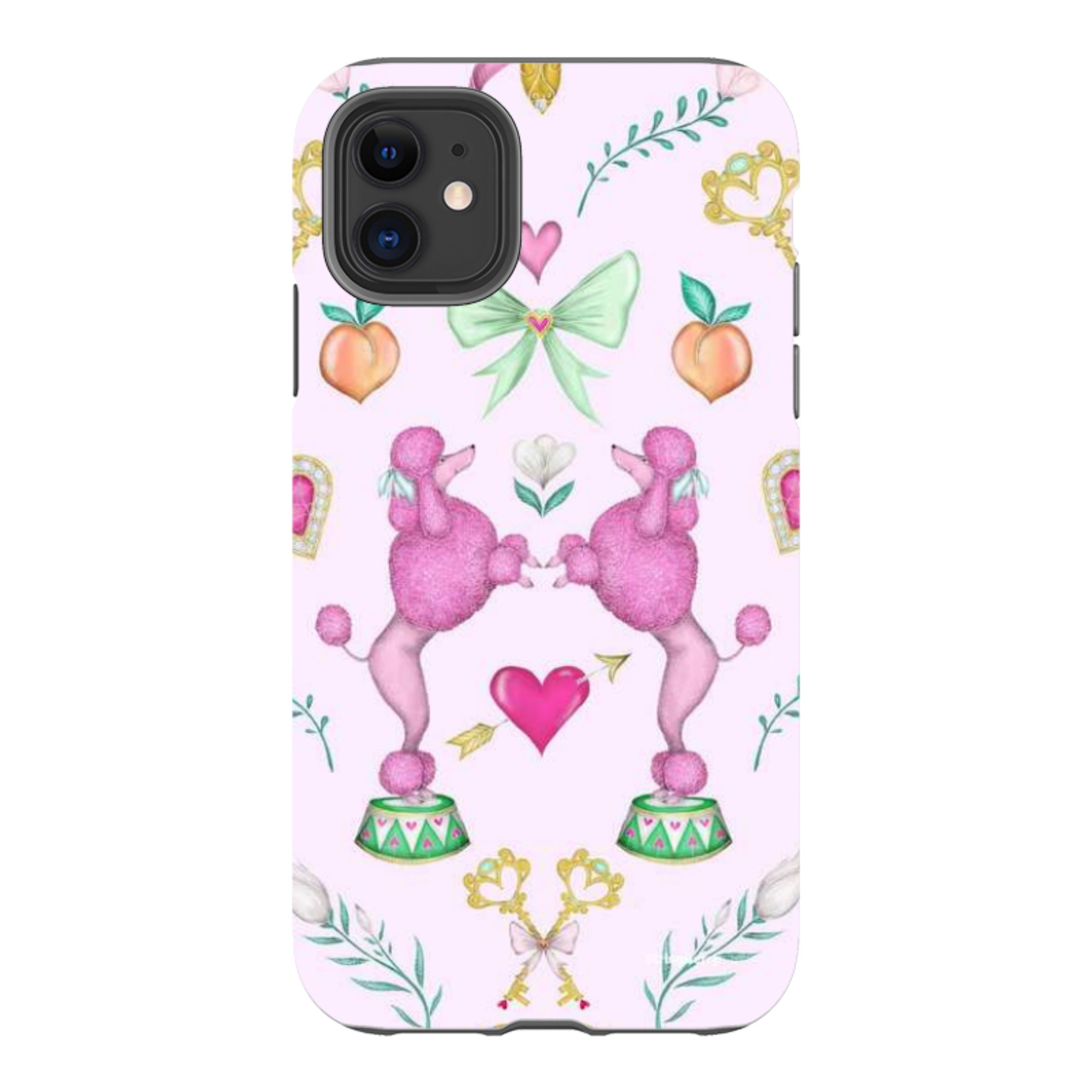 iPhone Tough Case - Pink Poodle Parlour Sugar By Catherine Rowe