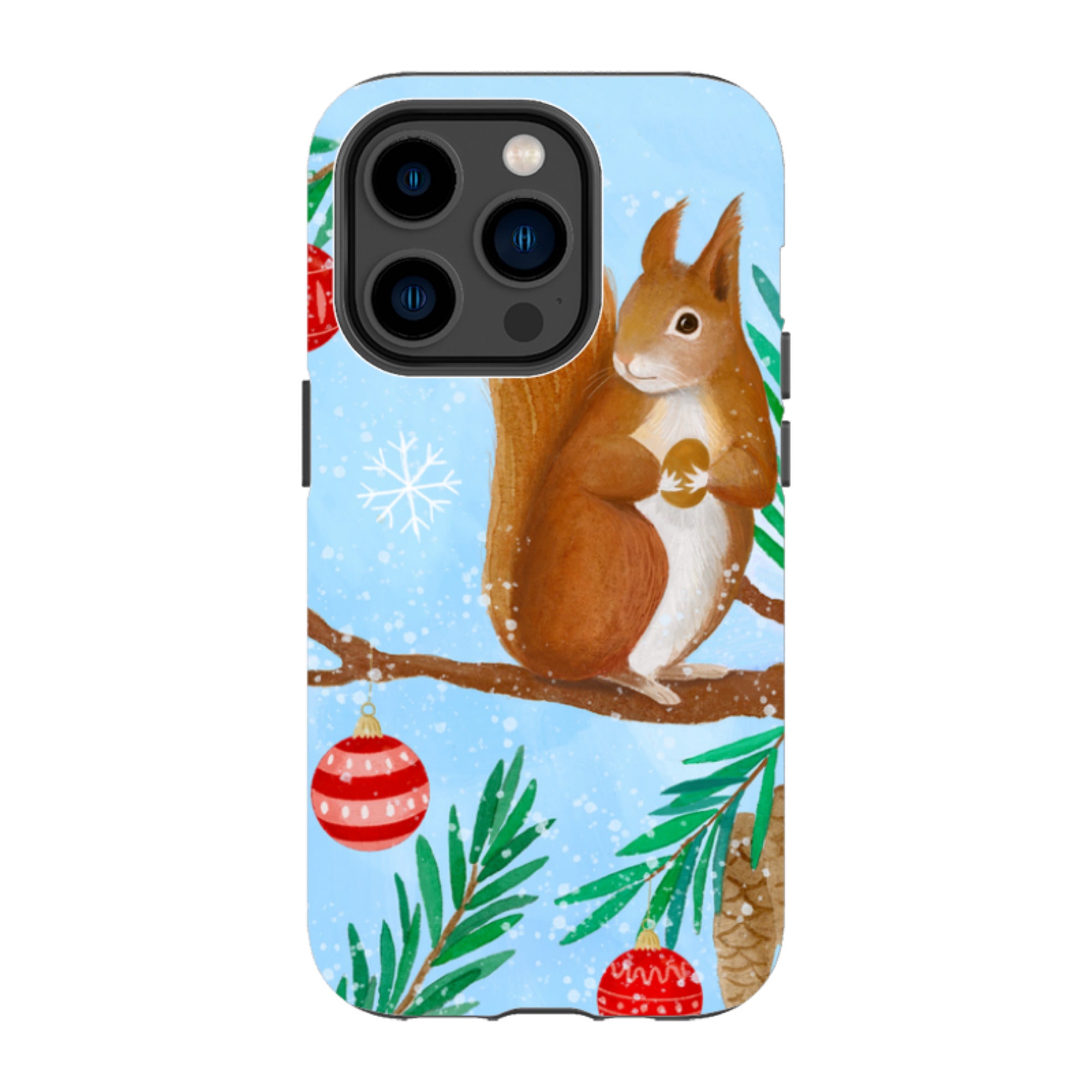 iPhone Tough Case - Winter Squirrel By Bex Parkin