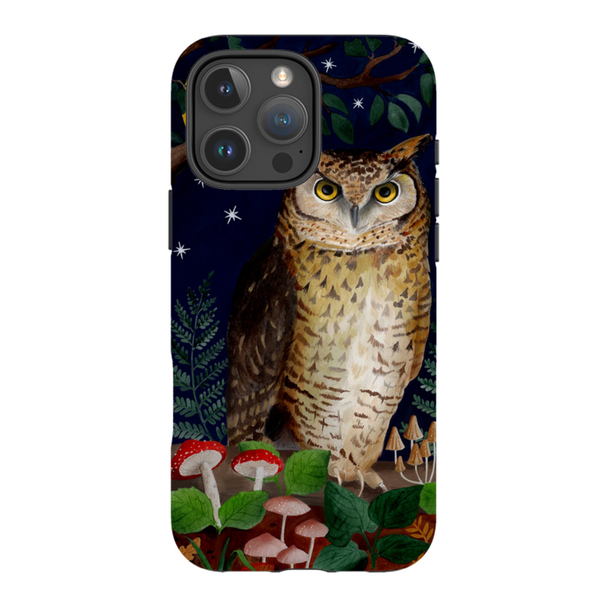 iPhone Tough Case - Mushroom Owl By Bex Parkin