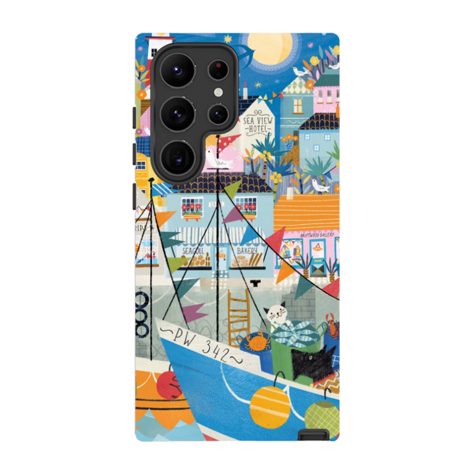 Samsung Tough  Case - Night Harbour 1 By Ali Brookes