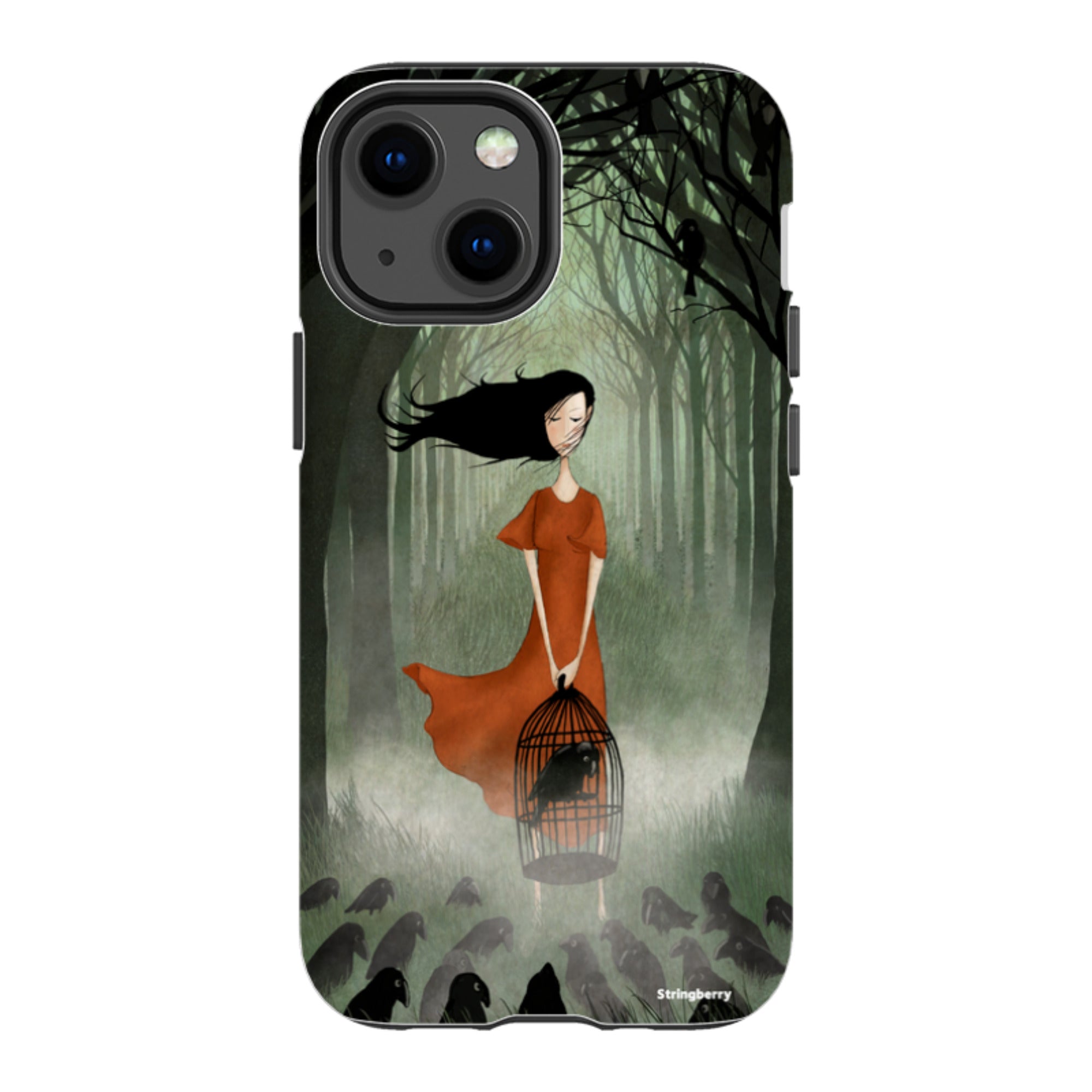 iPhone Tough Case - The Raven Girl By Maja Lindberg