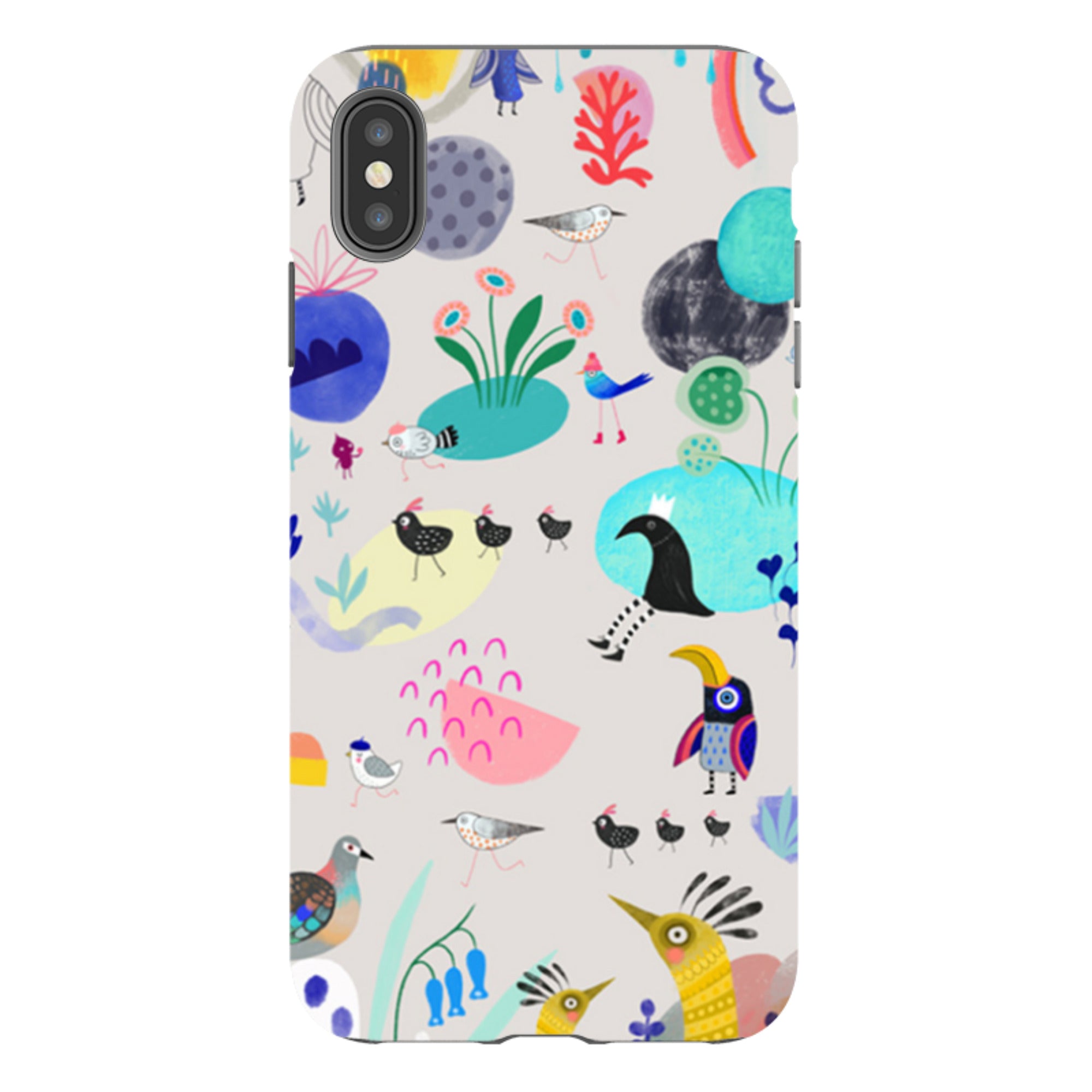 iPhone Tough Case - Crazy Bird By Mia Underwood