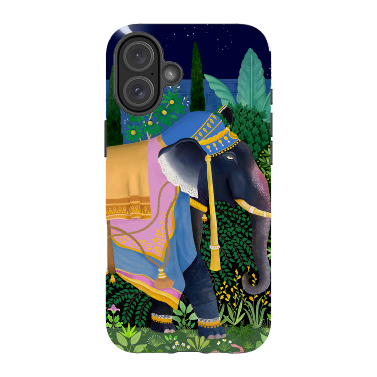 iPhone Tough Case - Indian Elephant By Bex Parkin