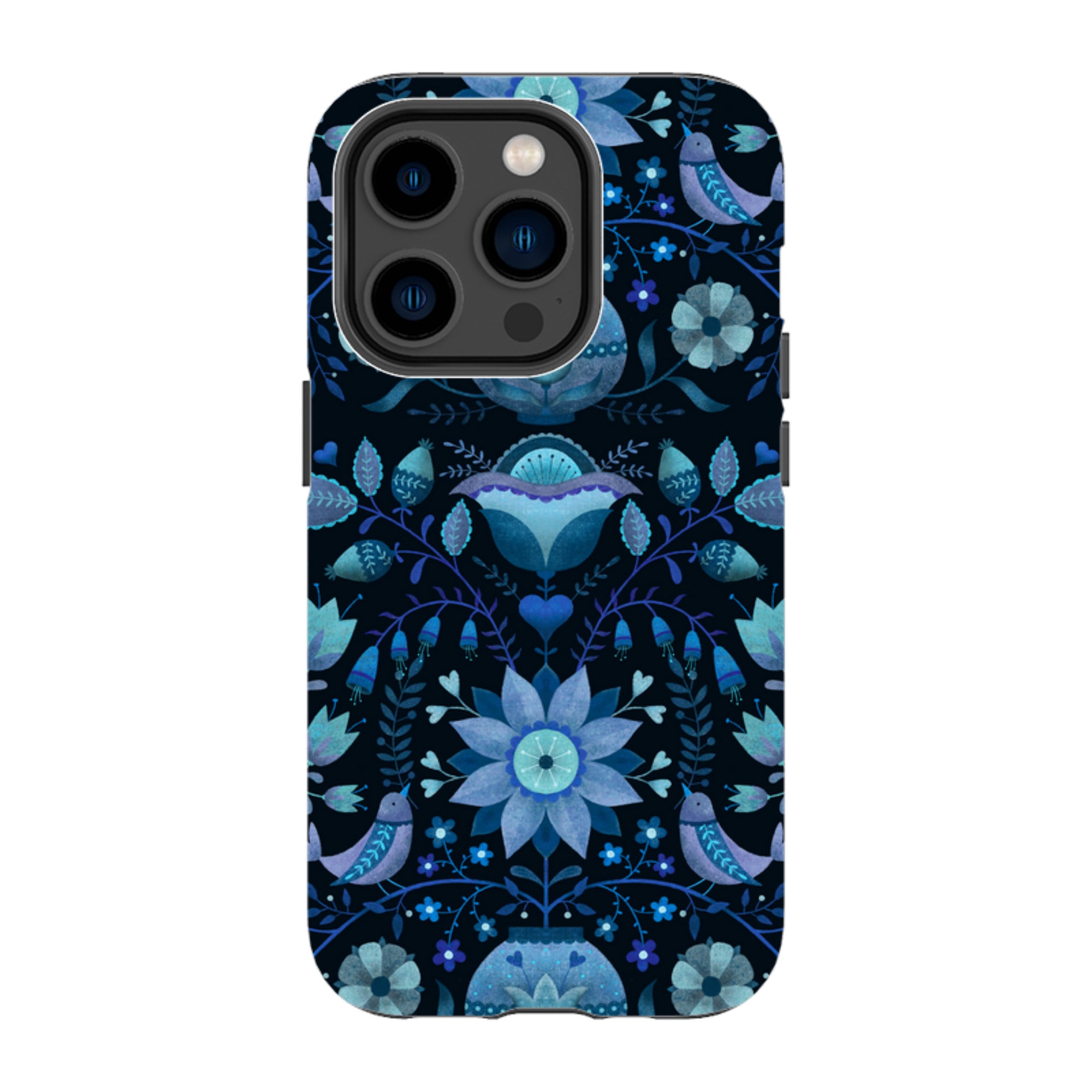 iPhone MagSafe Tough Case -  Blue Folk By Suzy Taylor