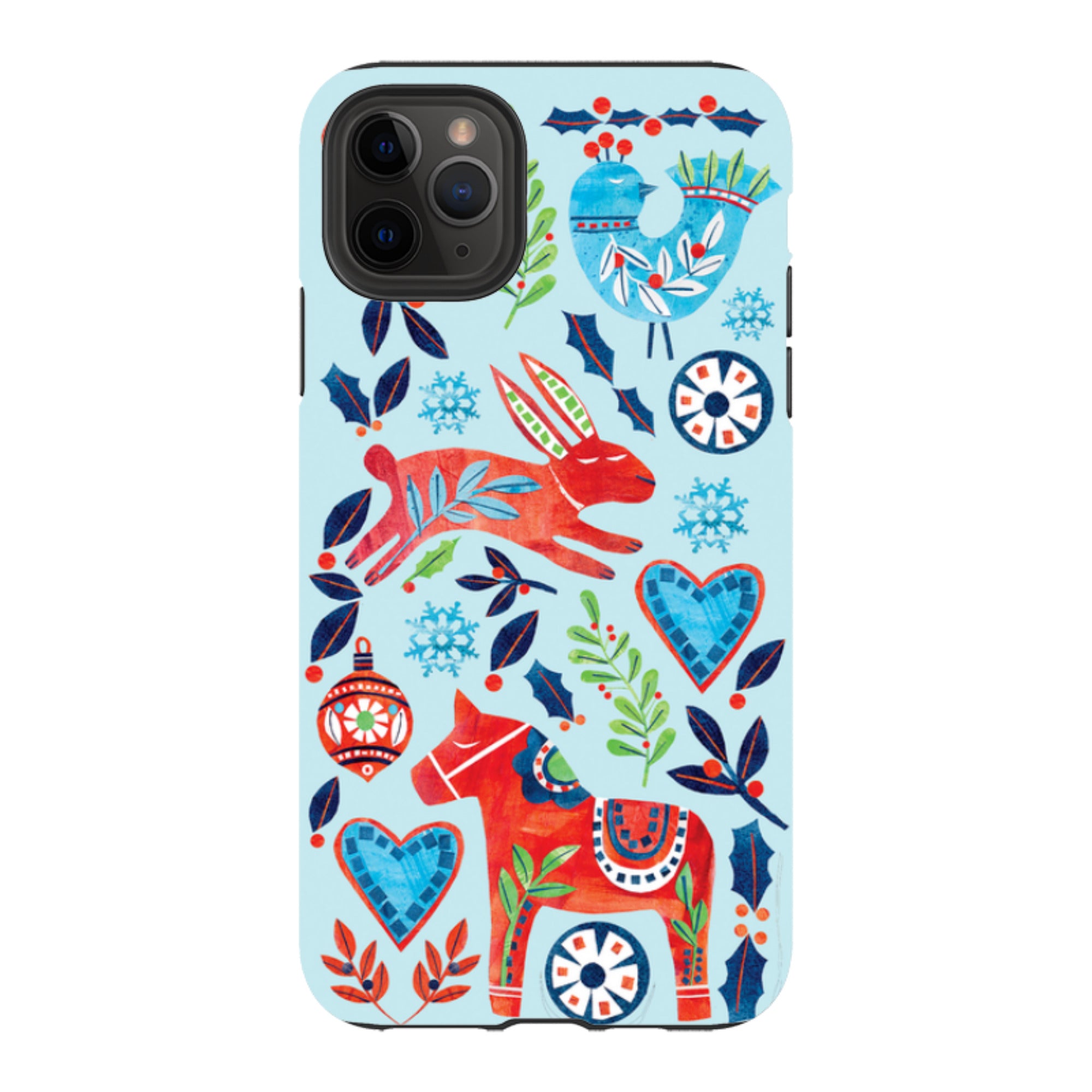 iPhone Tough Case - Scandi Holidays By Tracey English